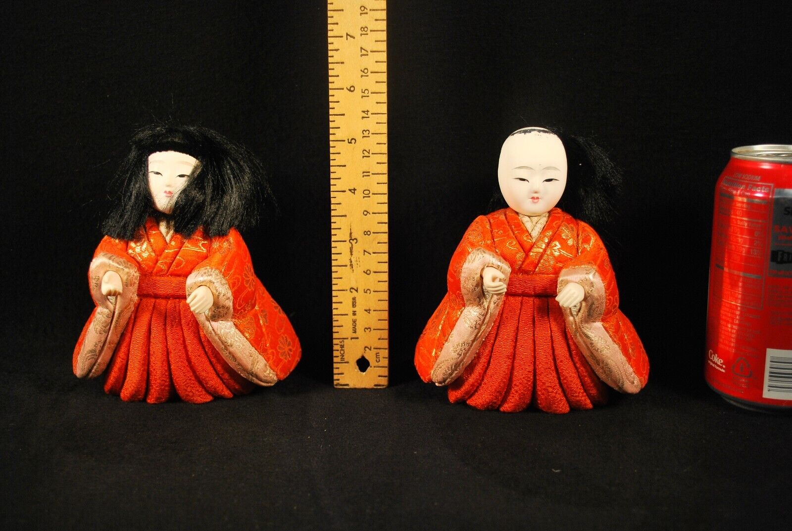 13 VINTAGE MID 1900'S JAPANESE KIMEKOMI HINA NINGYO DOLLS / LOT