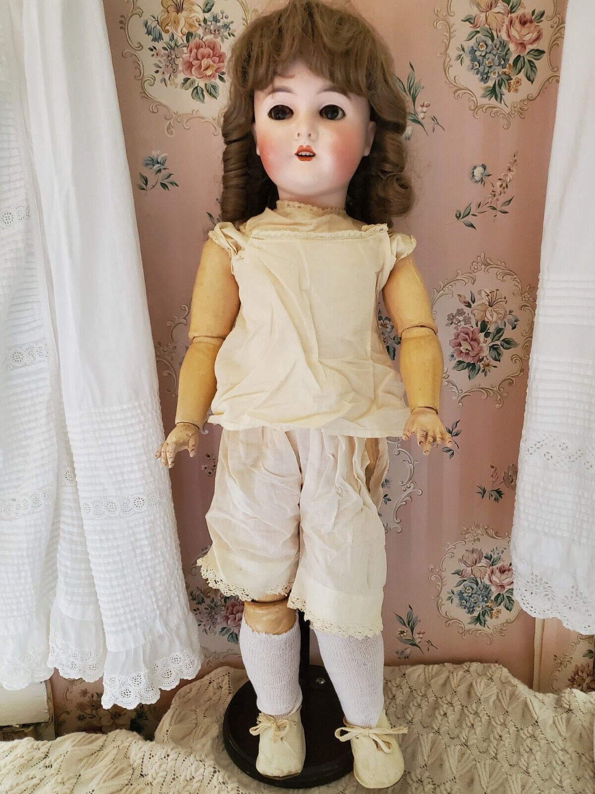 Antique 23"  Queen Louise 100 German Bisque Doll, compo body, Armand Marseille