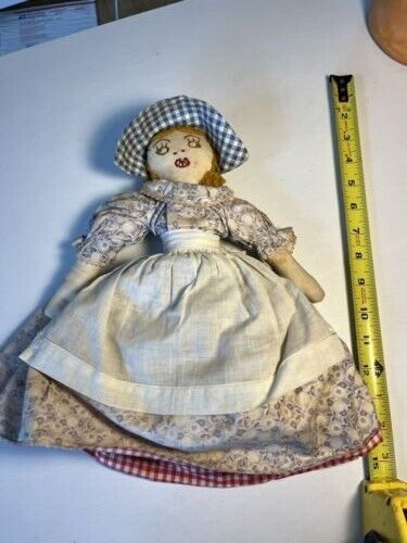 Antique / Vintage Early Handmade Topsy Turvy Doll Late 1800's to early 1900's