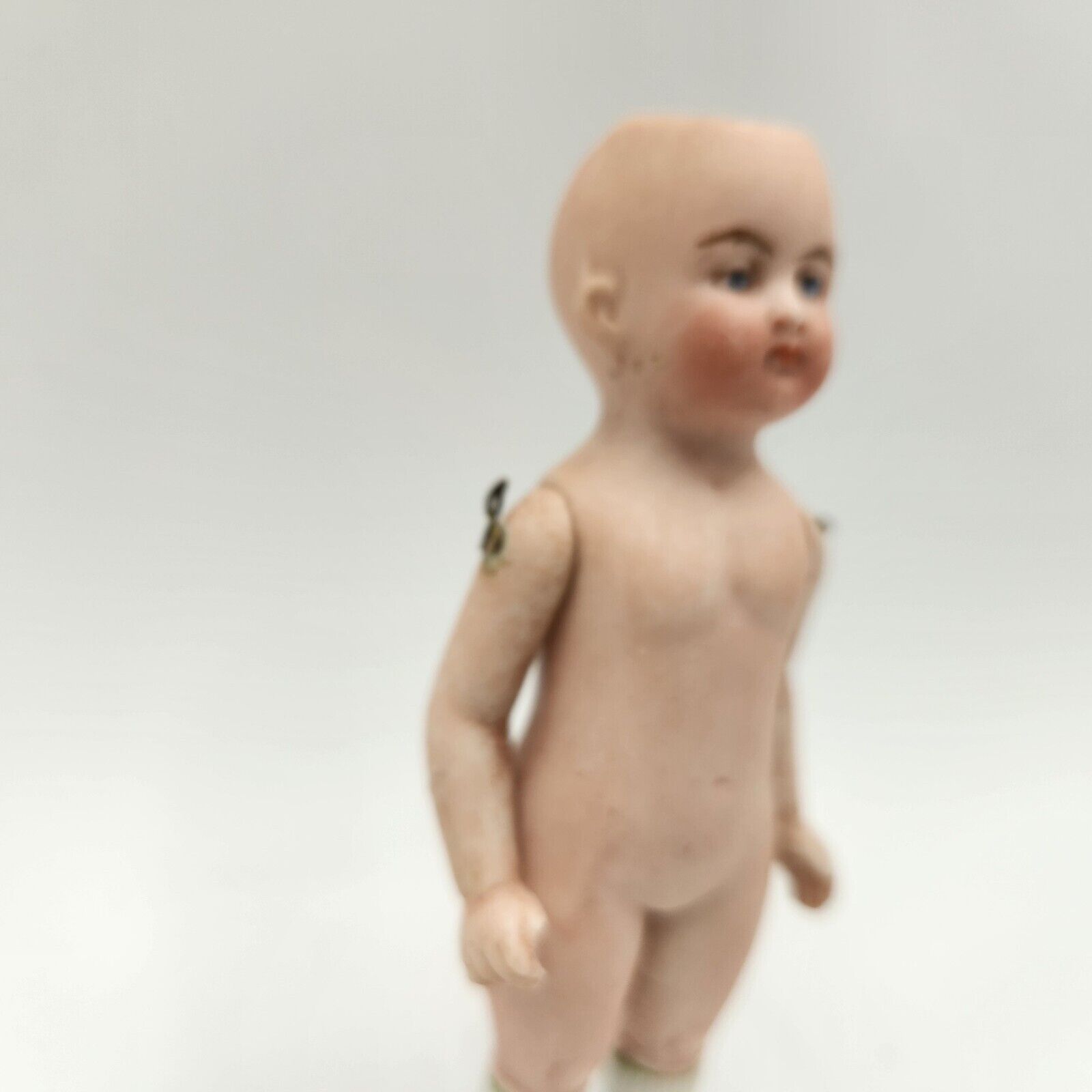 Early 1900's All Bisque Germany Doll  4 1/4" Marked 5012 Wire Jointed Arms