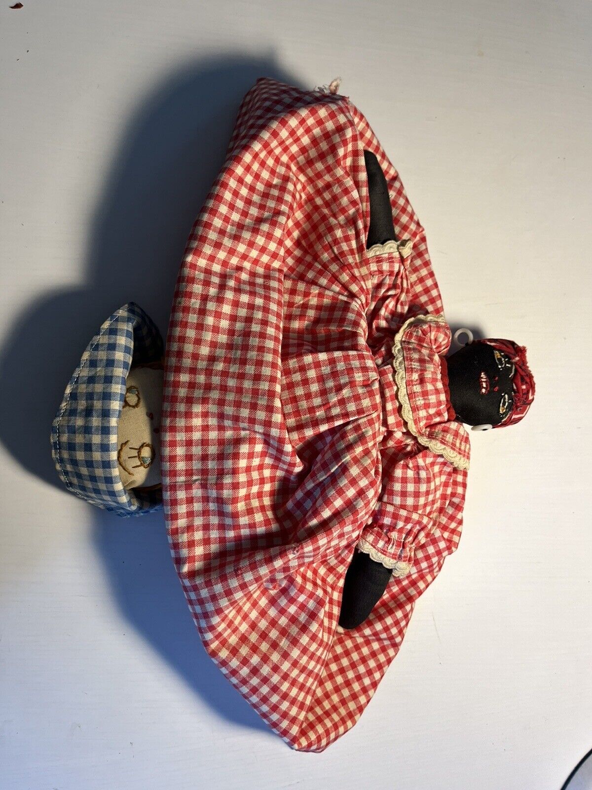 Antique / Vintage Early Handmade Topsy Turvy Doll Late 1800's to early 1900's