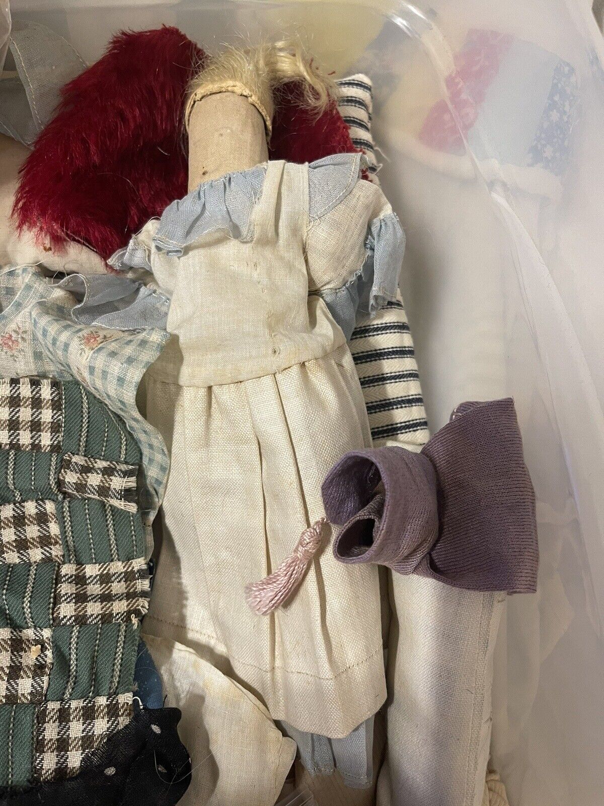 Unique Handsewn/handmade 1800’s Doll Clothes/Items!