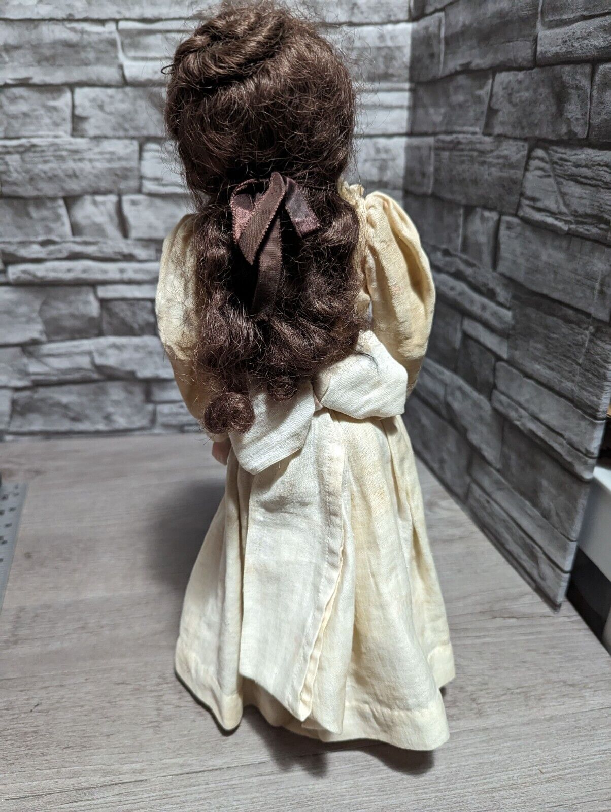 Antique Original 1800s German 15" Bisque Head Porcelain Doll (Sleepy Eye)