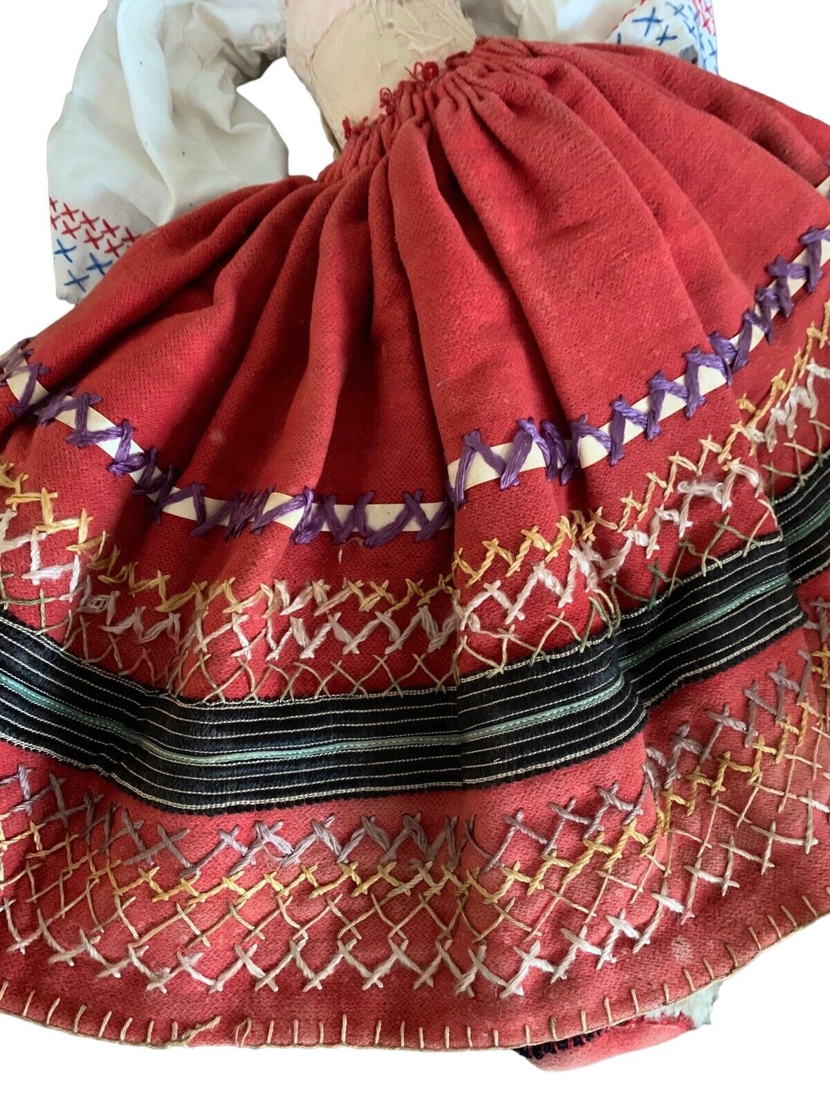 Late 1800’s Composition & Cloth Doll w/hand-made Outfit