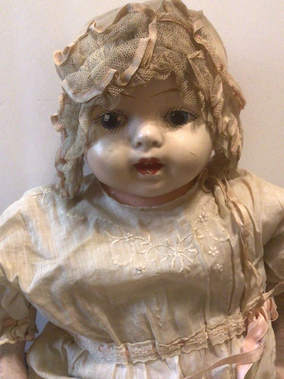 Rare 1800’s Early Americana 23in Doll w/original clothes