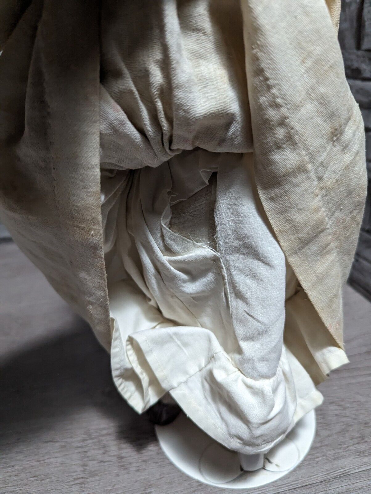 Antique Original 1800s German 15" Bisque Head Porcelain Doll (Sleepy Eye)