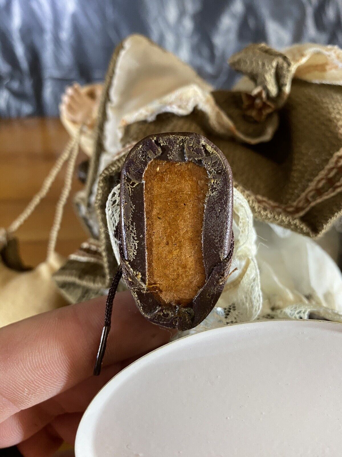 Vintage Porcelain Doll - Collectors 16” 1800s 'attire