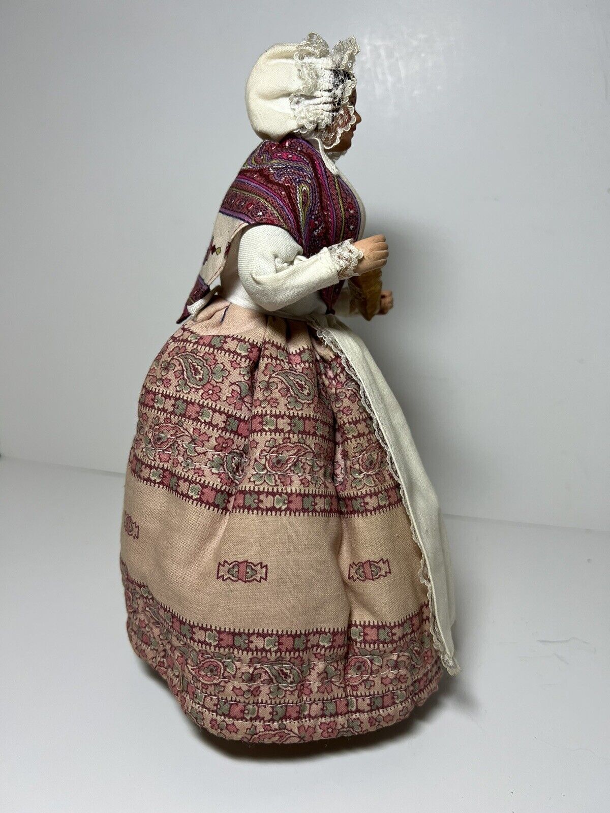 Bread Woman Doll 1800’s Clothing Look Grandma Abuela Handmade Vtg