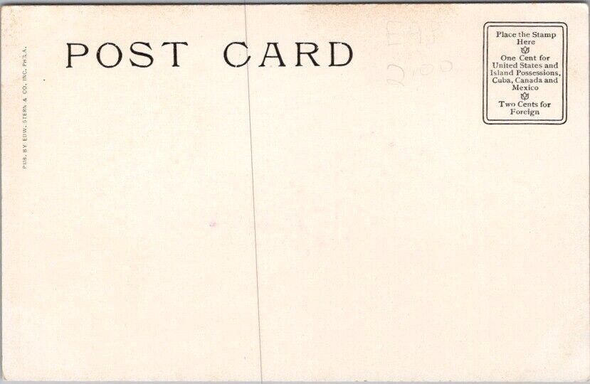 Vintage 1900s Comic Greetings Postcard "Hobo Series No. 1" Beach Bum / D. HILL