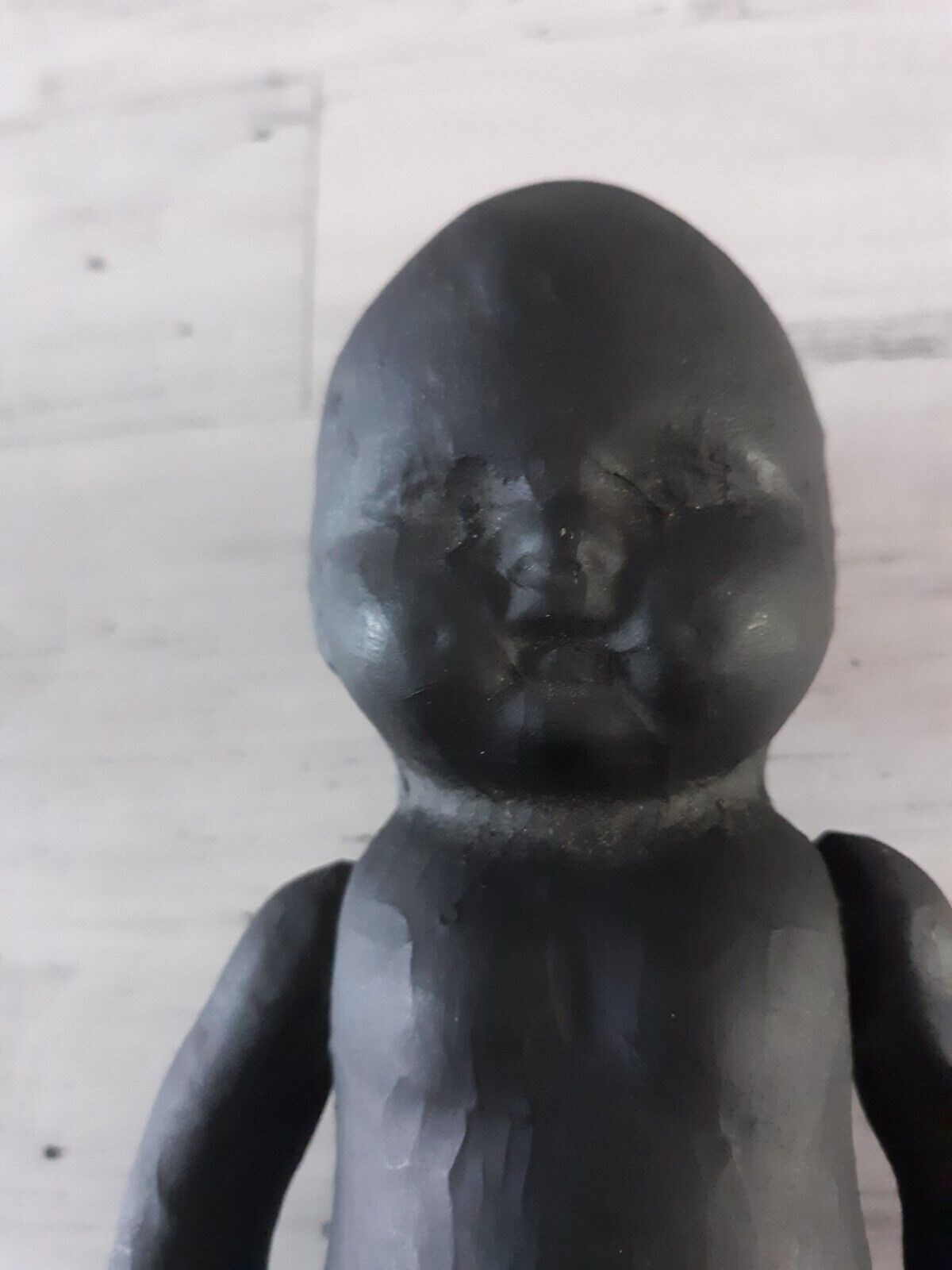 Vintage 1800s Black African American Baby Composition Jointed 9" Doll 