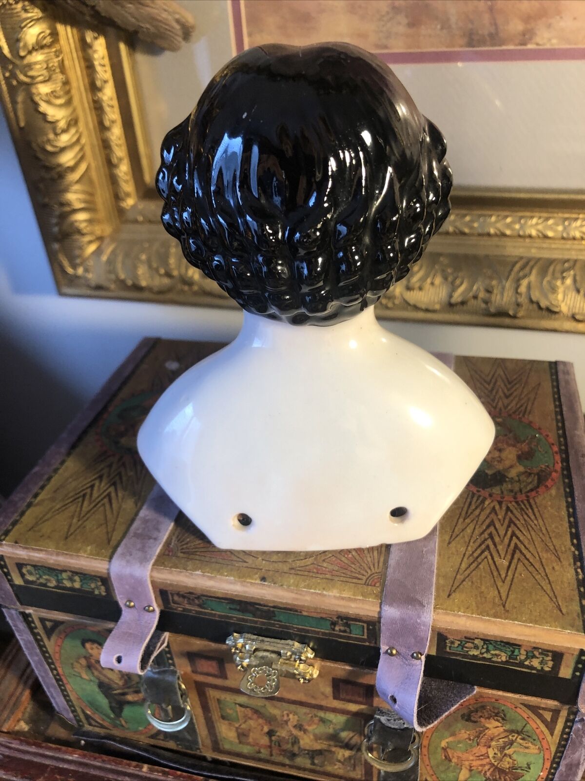 Antique GERMAN 1800’s China Doll Head…. Head Only