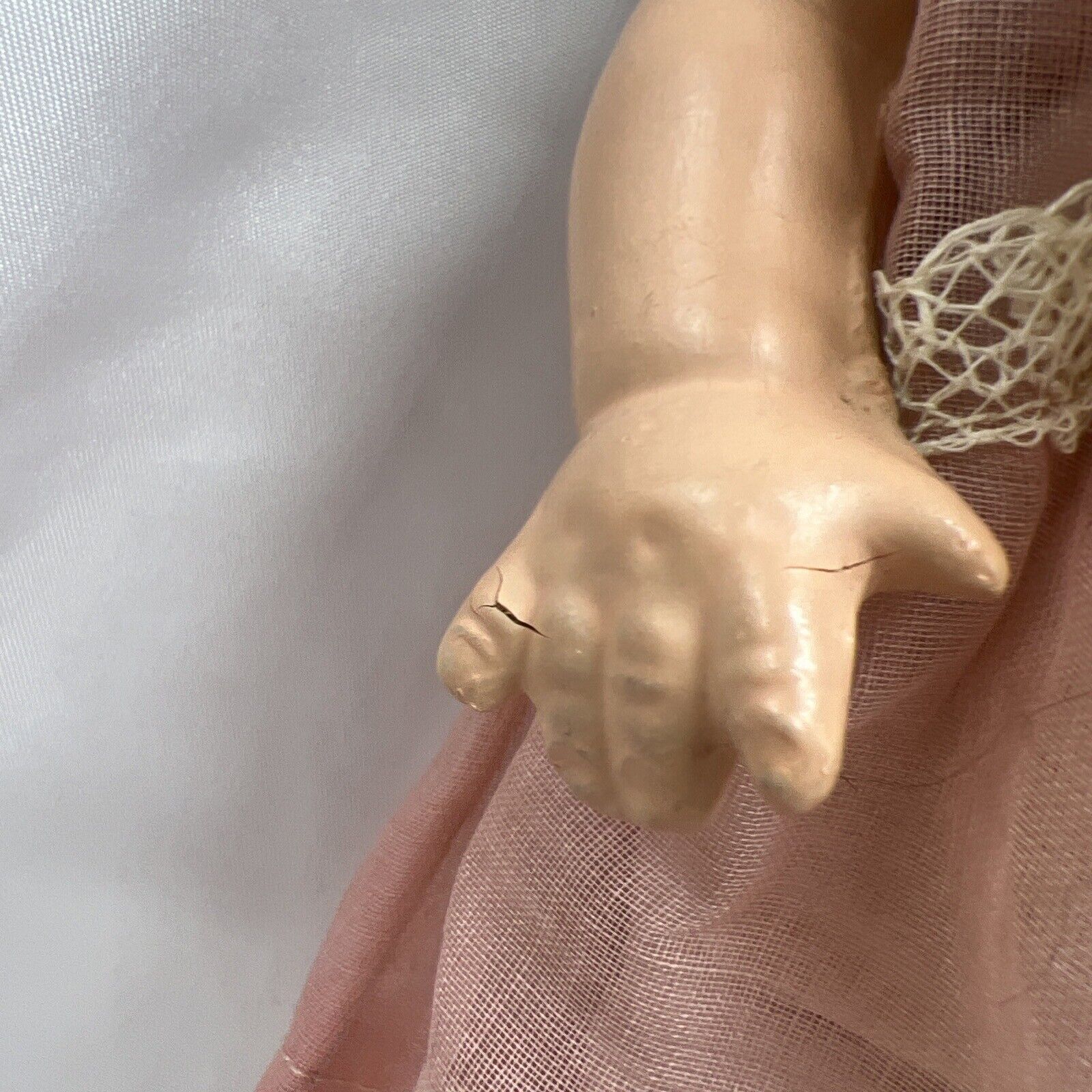 1900s Cloth Body Doll Baby Tin/Sleepy Eyes Soft Body Cryer ? Baby Unknown