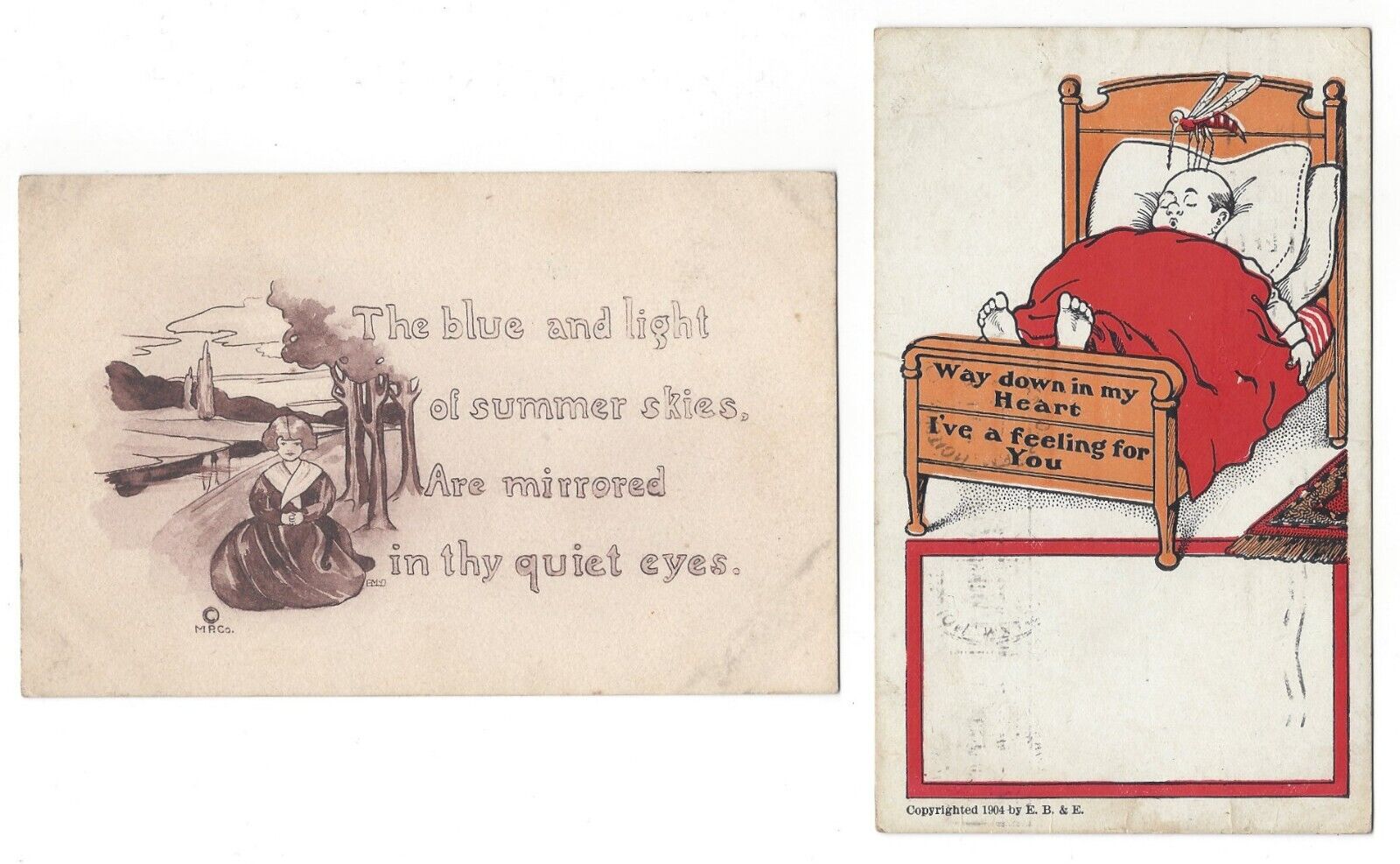 EARLY 1900’S CHILDREN COMIC VINTAGE OLD POSTCARDS LOT OF 4