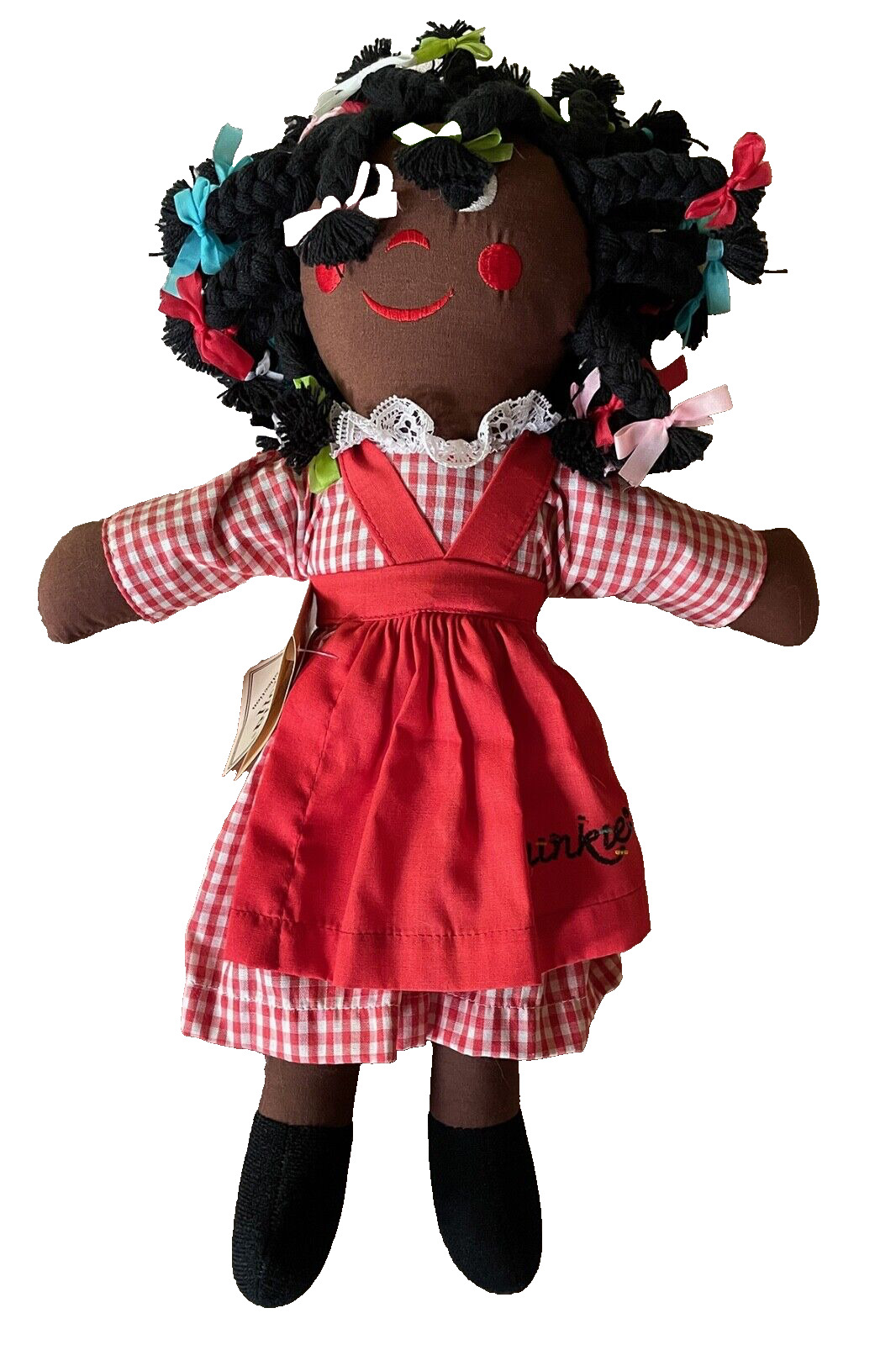 VINTAGE Gambina Doll Ninkie Orleans African-American Rag Folk Doll NWT 1700s