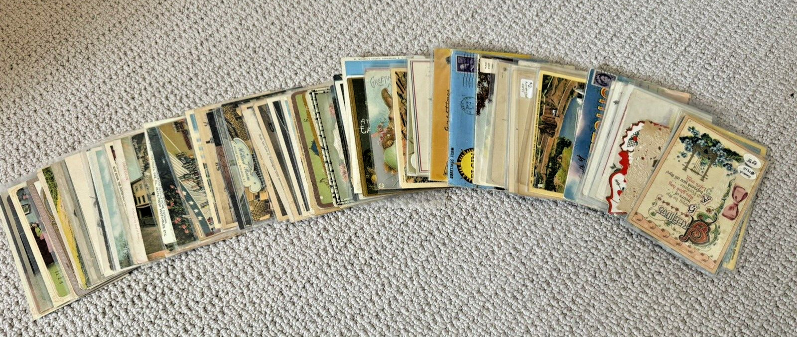 SUPER COOL! Lot of 22 Random Vintage Postcards from Early 1900s Some w/Postmarks