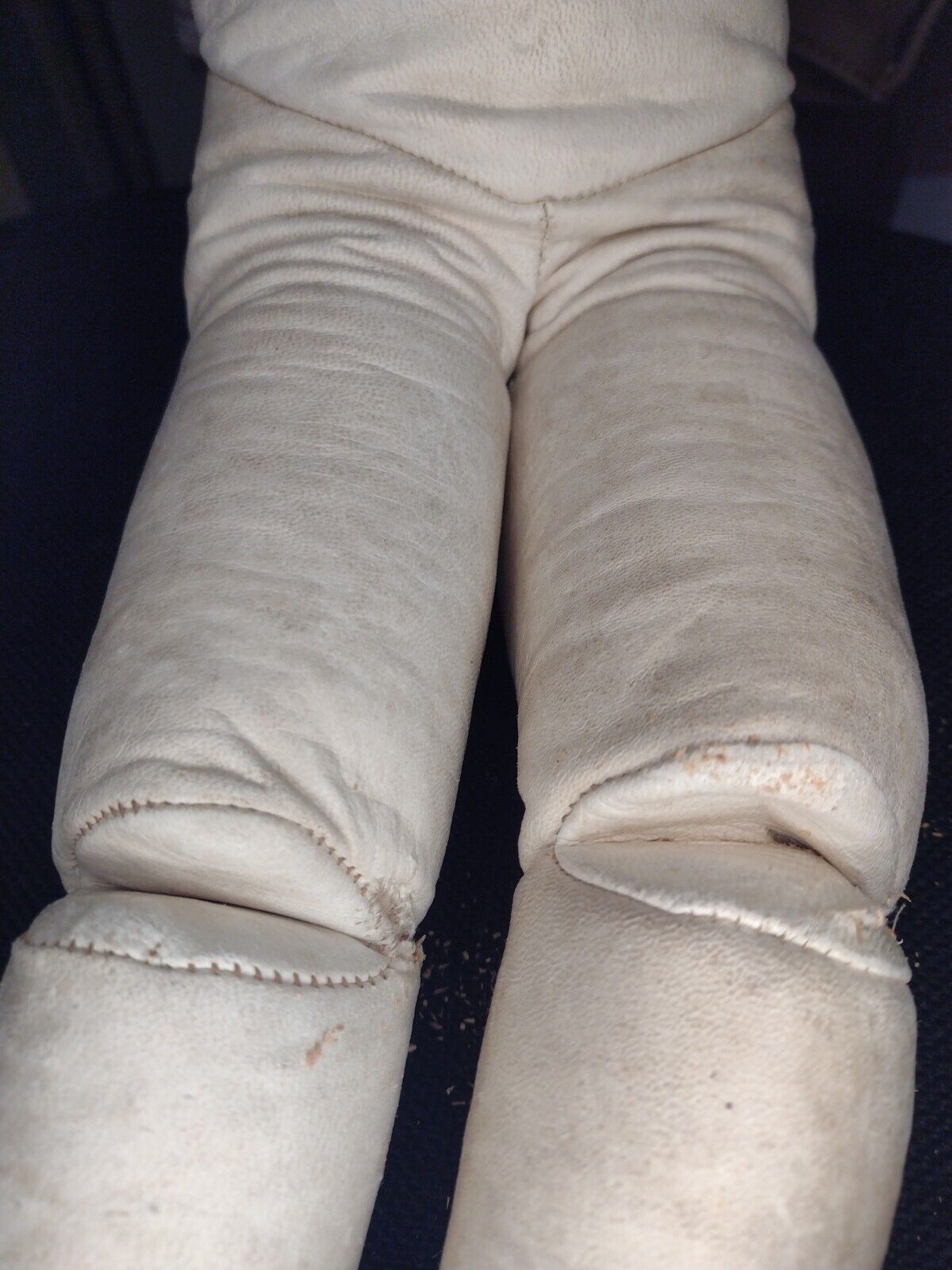 ANTIQUE 1800S  CHILDREN'S GERMAN BISQUE DOLL SLEEPING EYES LEATHER CLOTHES SHOES