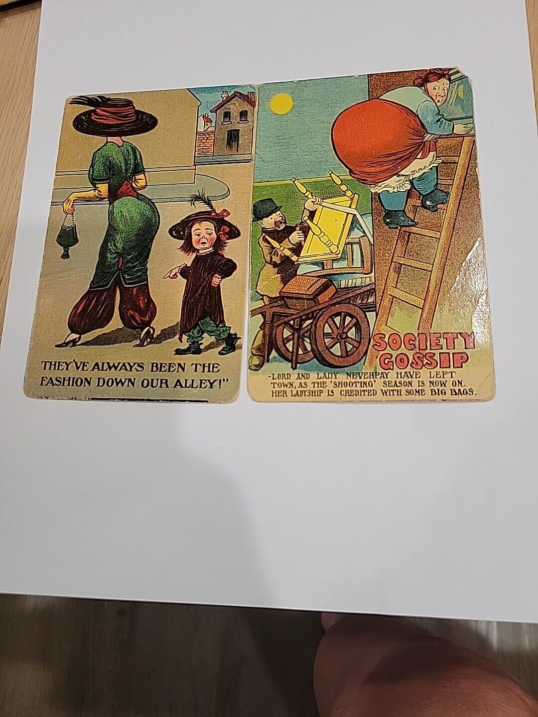 Comic Postcards From The Early 1900s Lot 2 ..A10