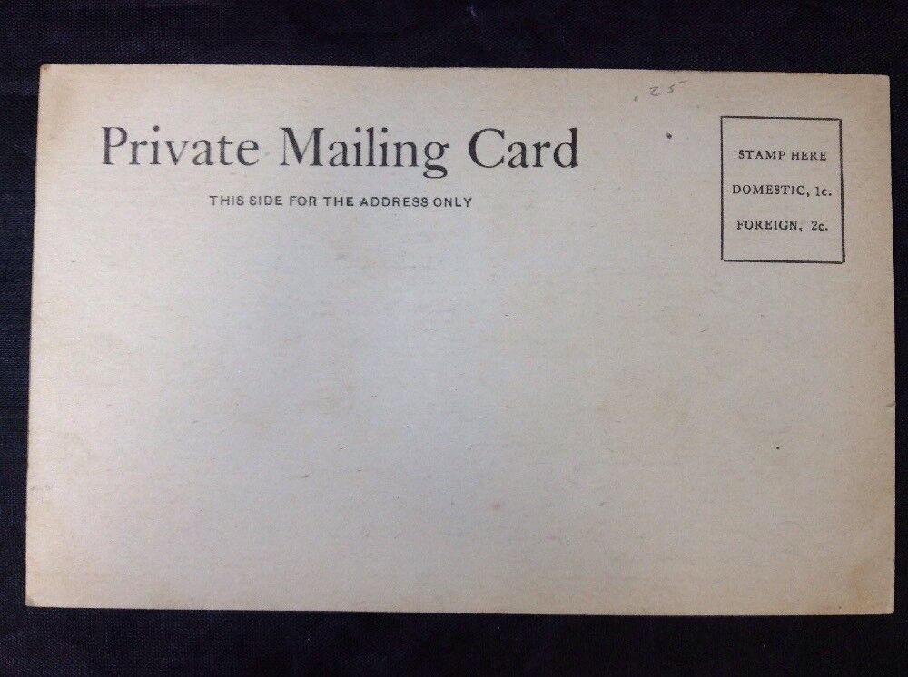 Comic Postcard Risque Humor Private Mailing Card Vintage Early 1900s B&W Drawing