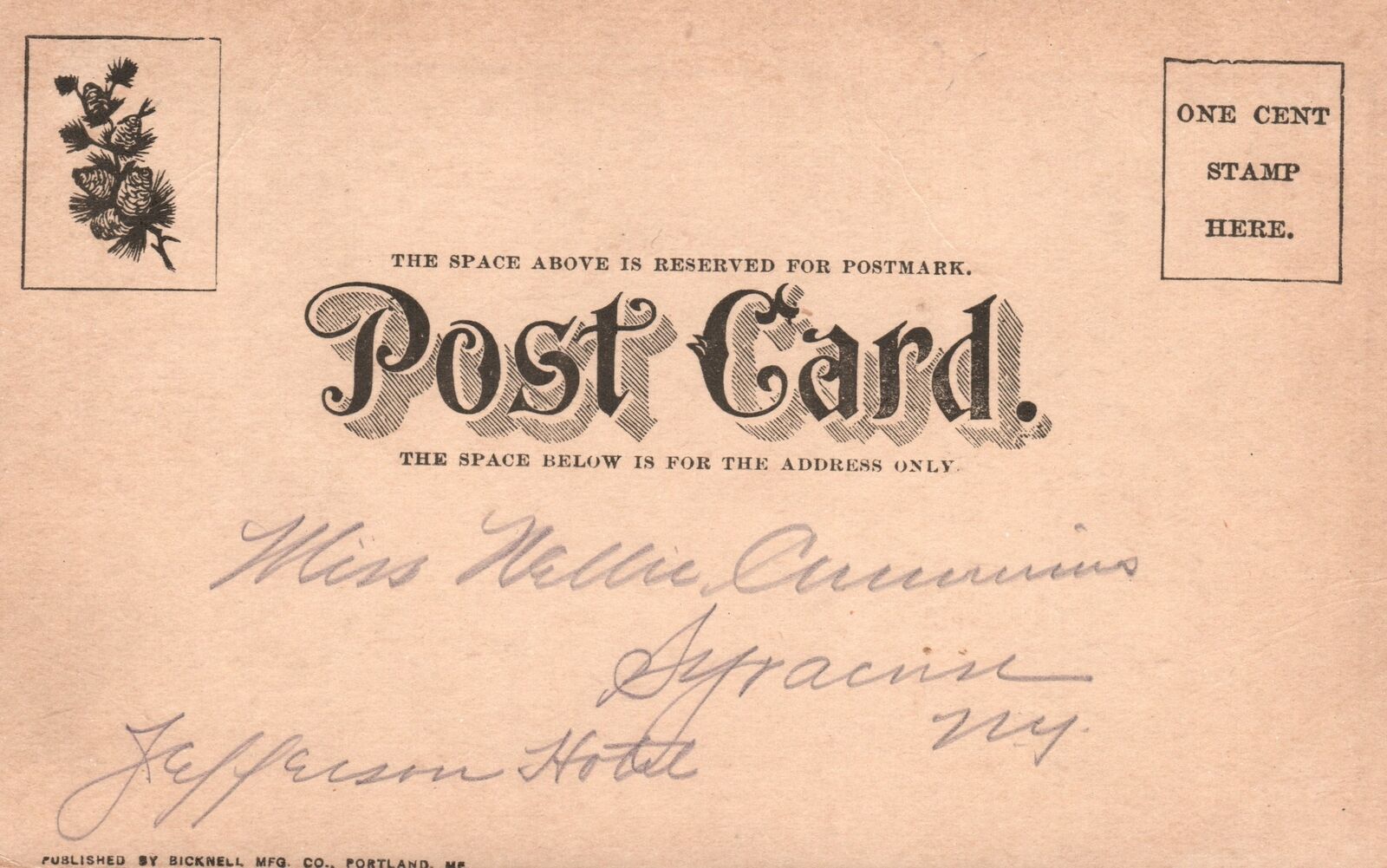 Vintage Postcard 1900's A Burning Question! Husband and Wife in the Window Comic