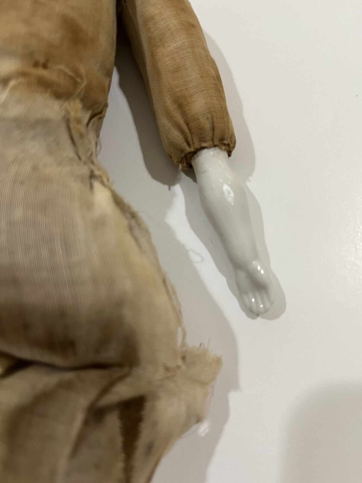 Antique German China Head Dolls 1800’s ( 14” & 7 1/2” ) Approx 