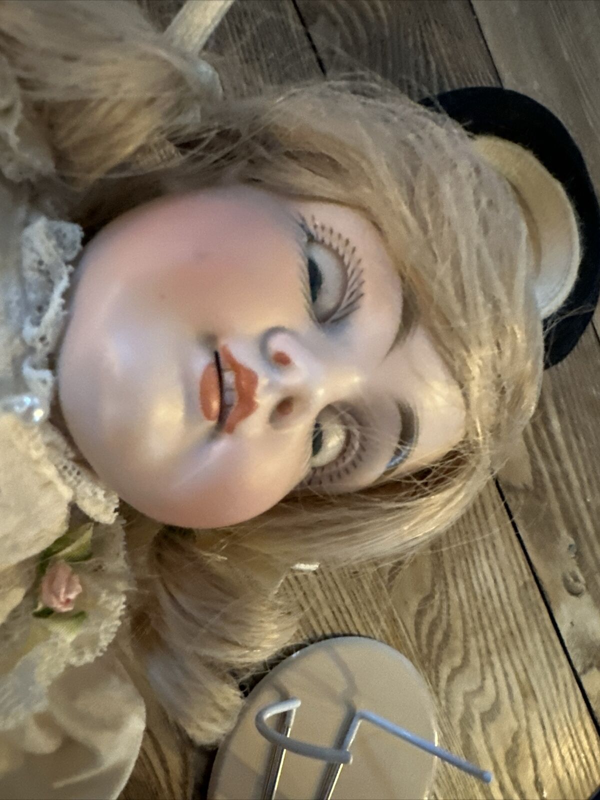 Antique Doll With Kid Leather Body Late 1800’s