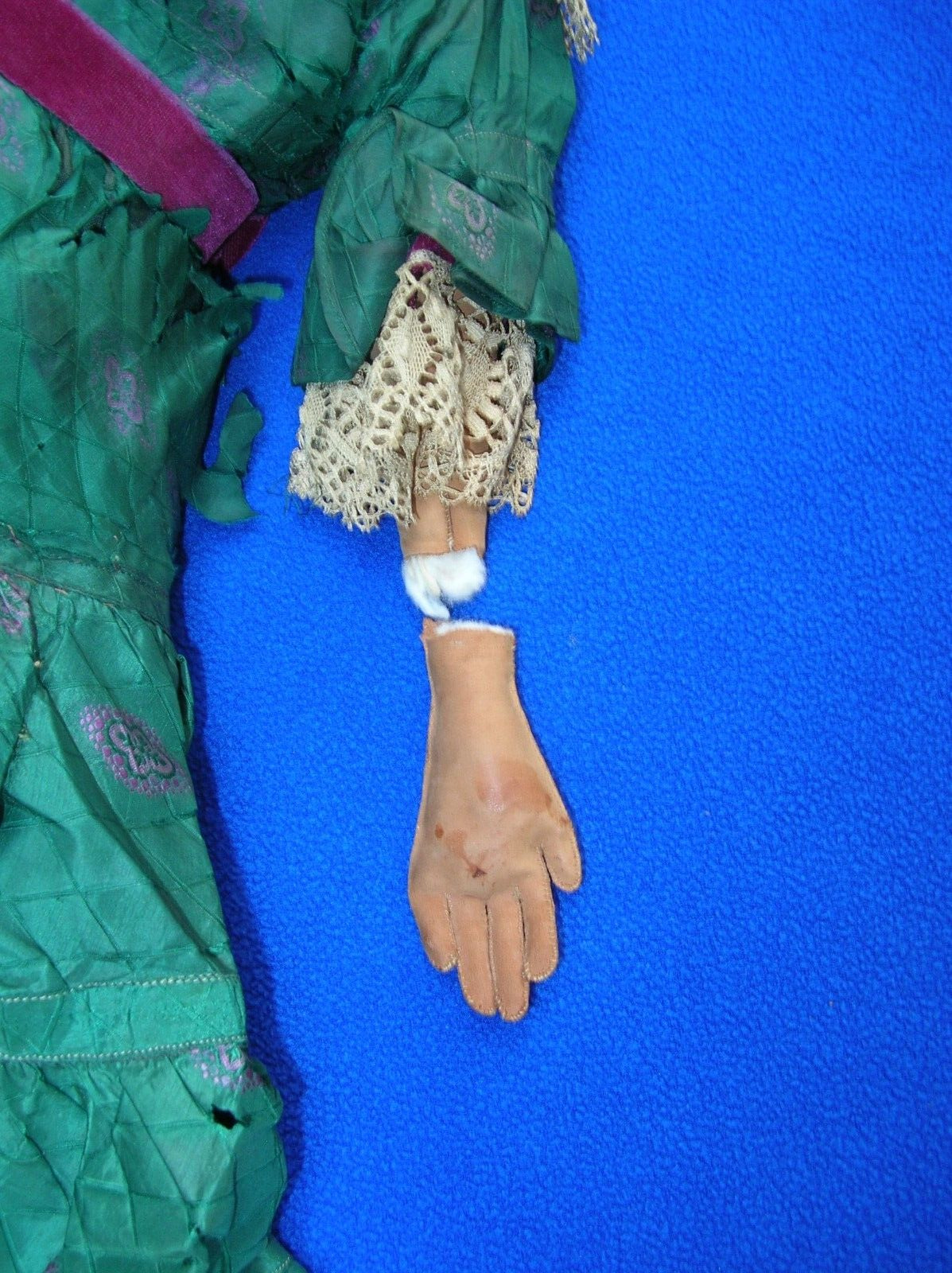 Stunning Original Antique 1800's Greiner Paper Mache Doll 27" Nice NL