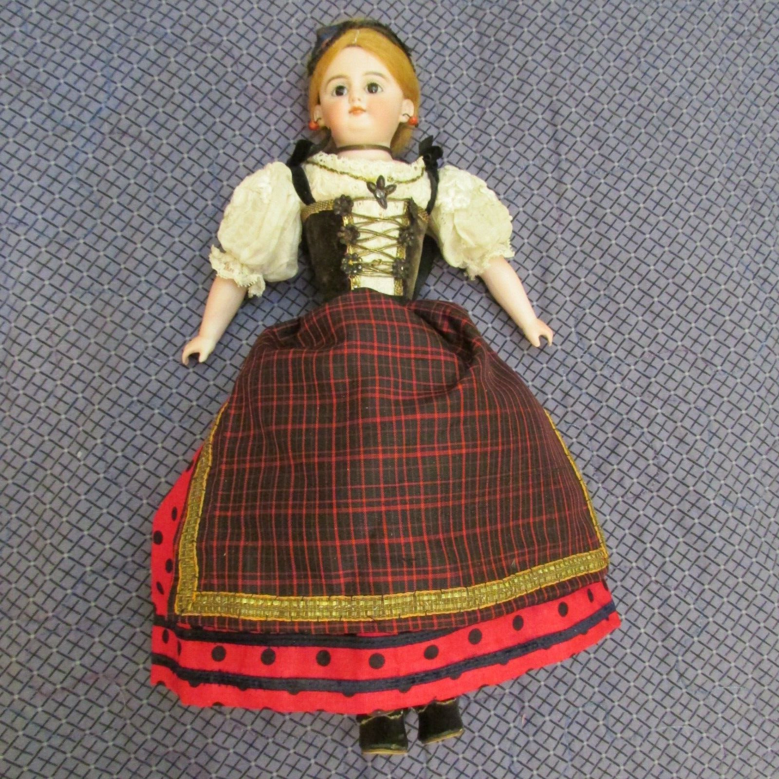 Antique Simon Halbig Bisque turned 1800s 12" Young Woman Doll
