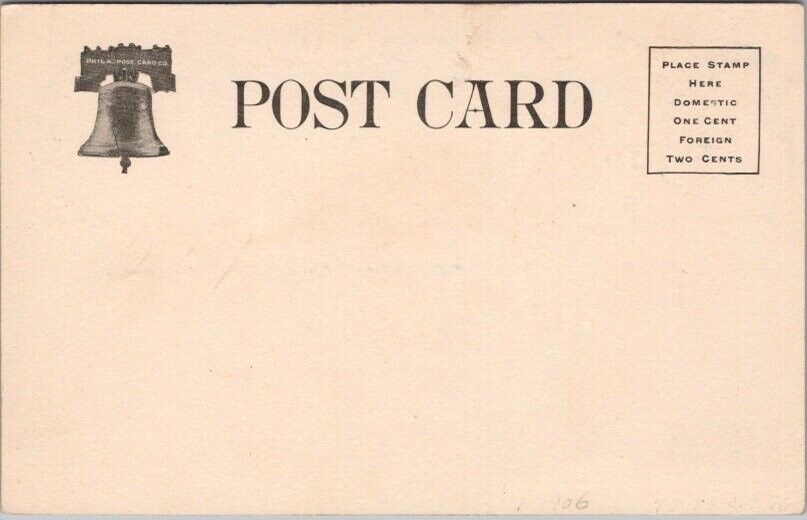 Vintage 1900s Comic Postcard "THE WHOLE DAM FAMILY" Phila. Post Card Co. UNUSED