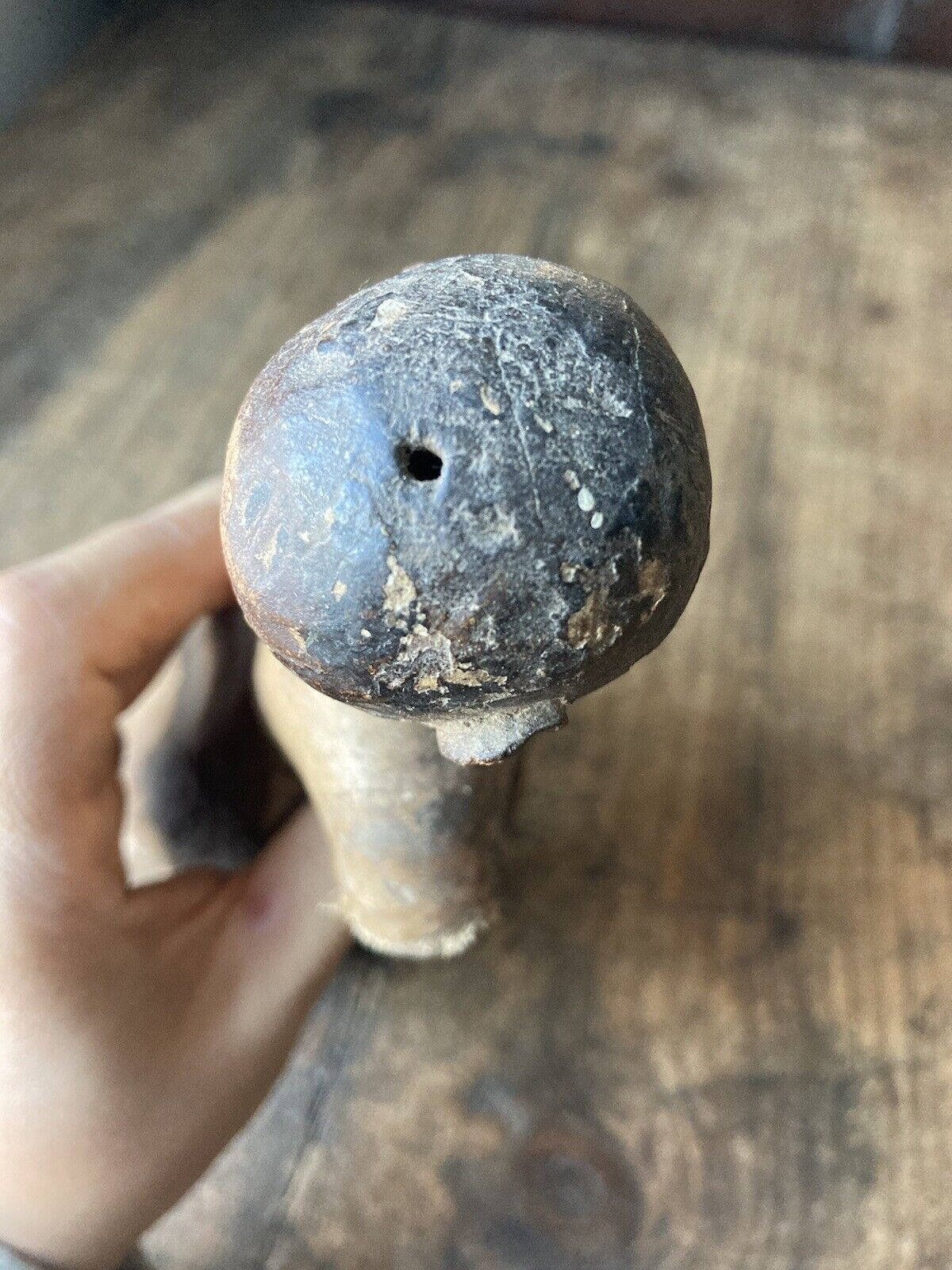 RARE Antique 18th C 1700s Carved Wooden polychrome Santos Cage Doll w Glass Eyes