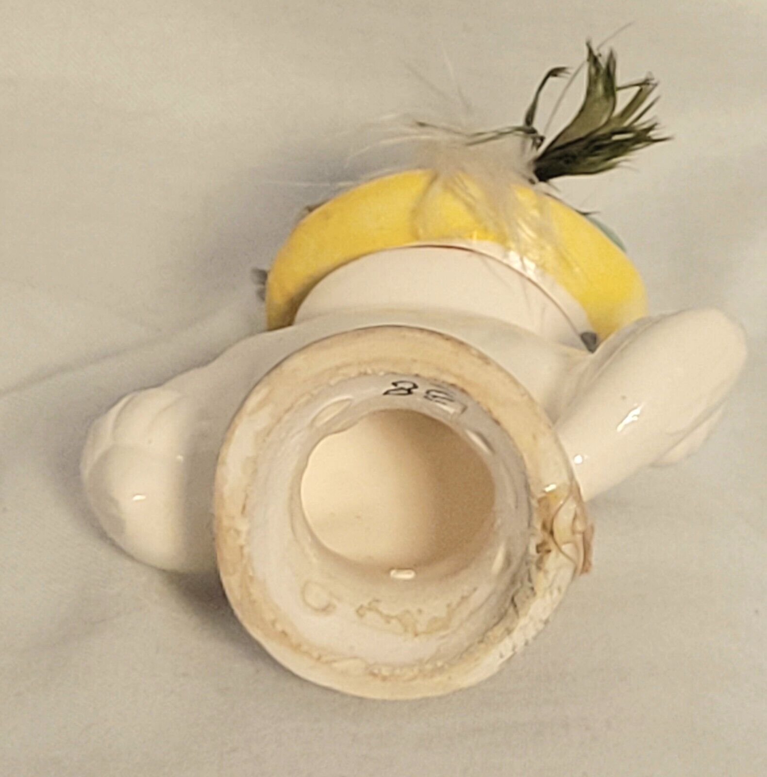 Unique Vintage Glazed Ceramic Half-Doll Germany #HD-01012007EE