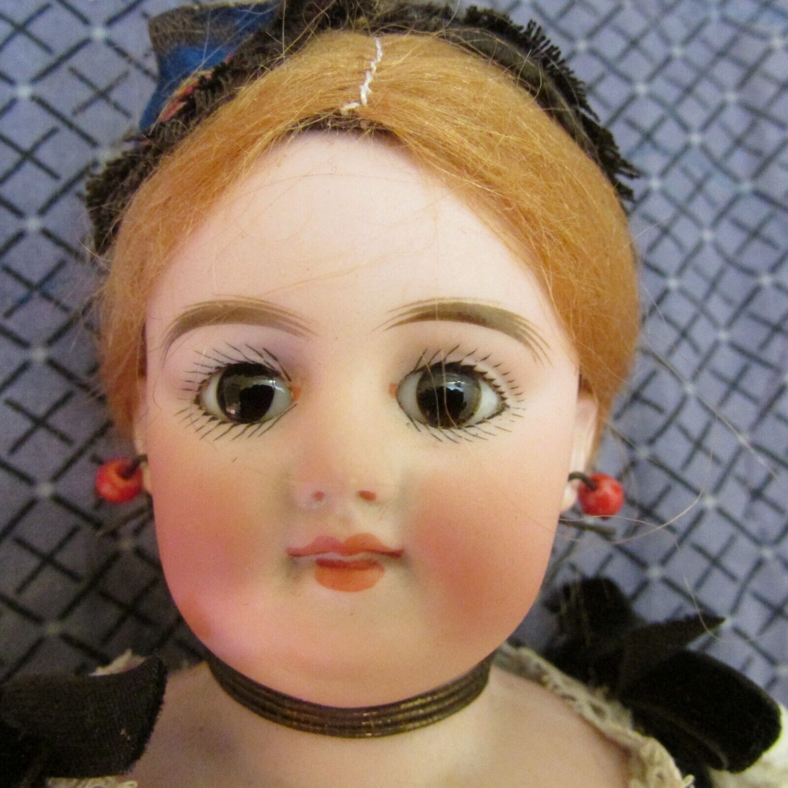 Antique Simon Halbig Bisque turned 1800s 12" Young Woman Doll
