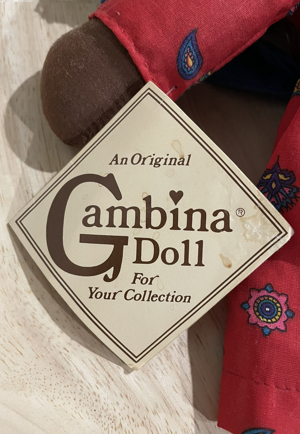 Gambina Doll “Ninkie” Circa 1700s #1651 Hand Made In New Orleans