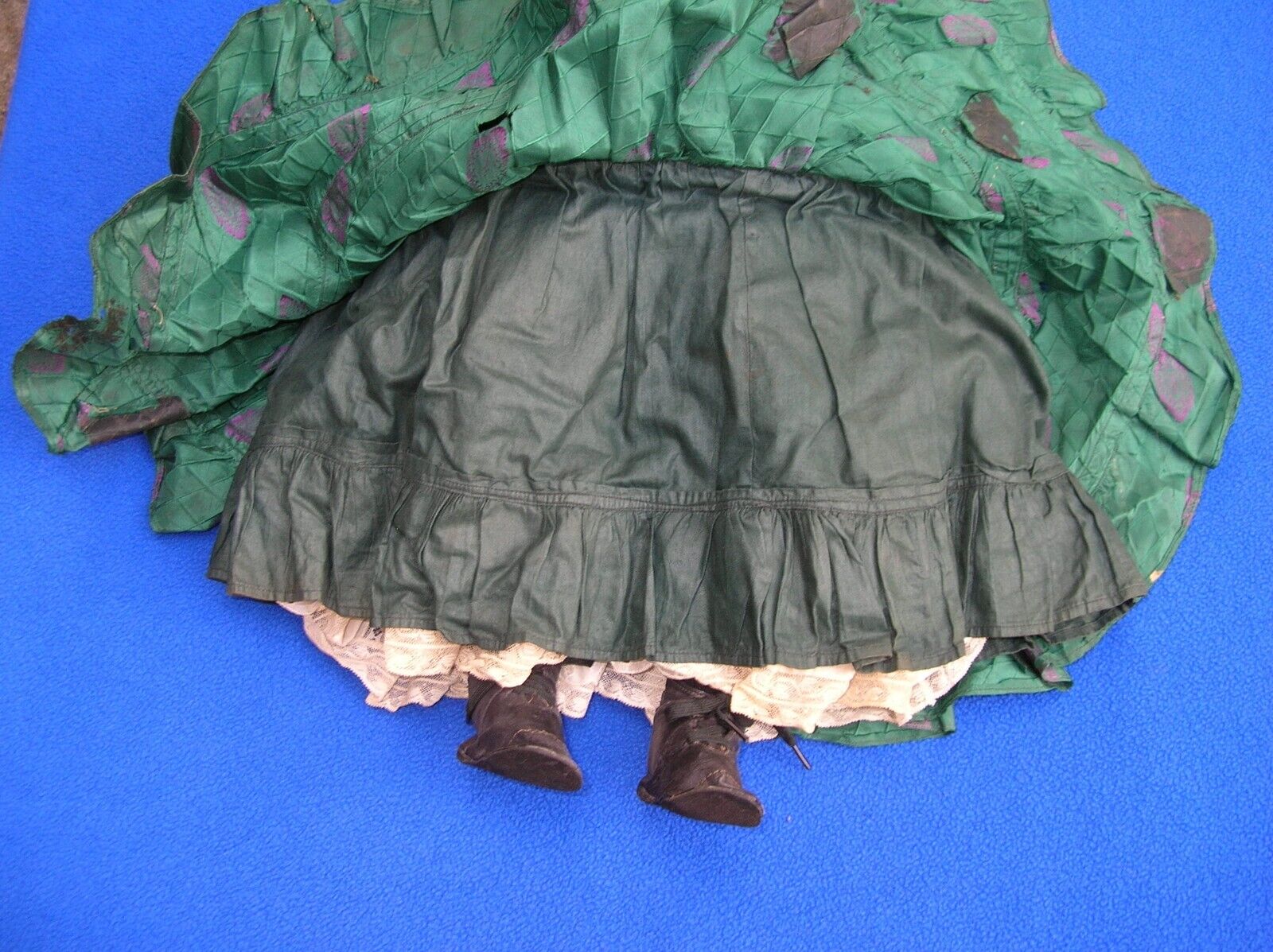 Stunning Original Antique 1800's Greiner Paper Mache Doll 27" Nice NL