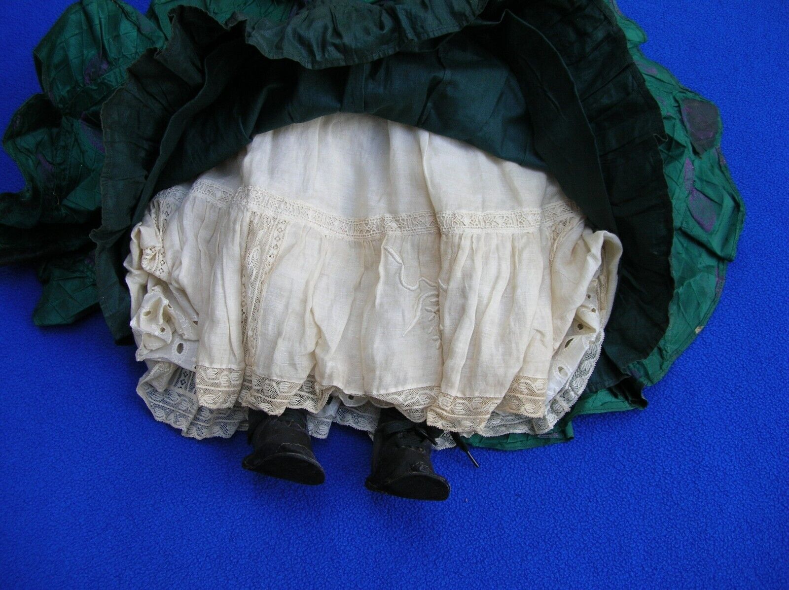 Stunning Original Antique 1800's Greiner Paper Mache Doll 27" Nice NL