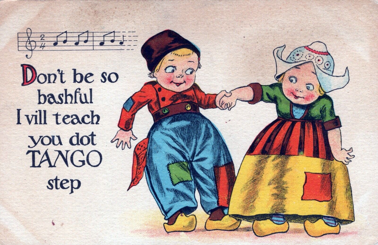 Lot of 4. Posted in 1900s Postcards. Comic & Humor & Funny