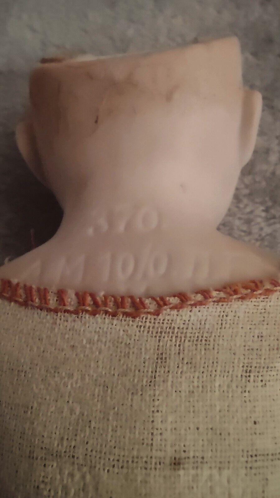 10 Inch Antique Doll Blue Sleep Eyes 1800's