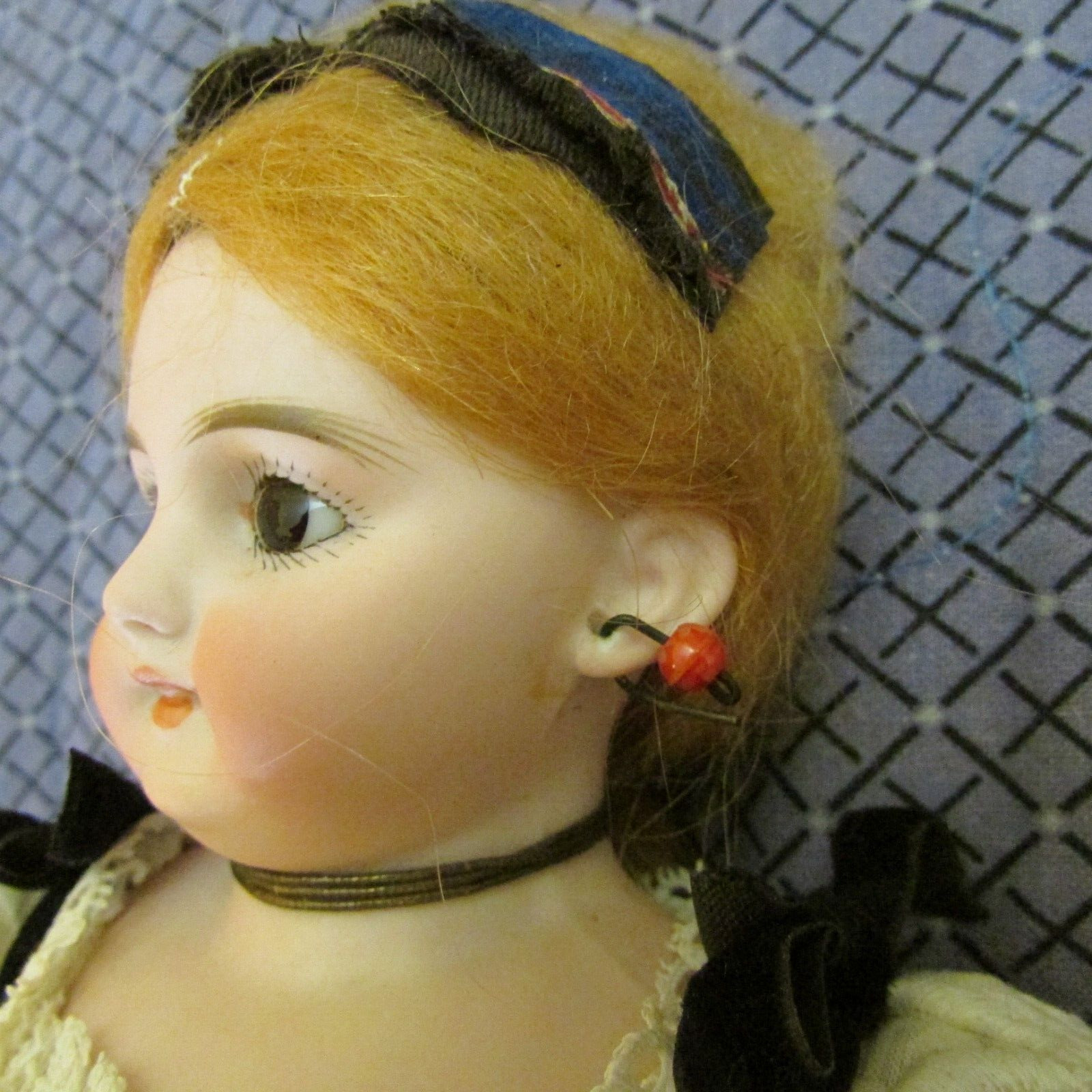 Antique Simon Halbig Bisque turned 1800s 12" Young Woman Doll