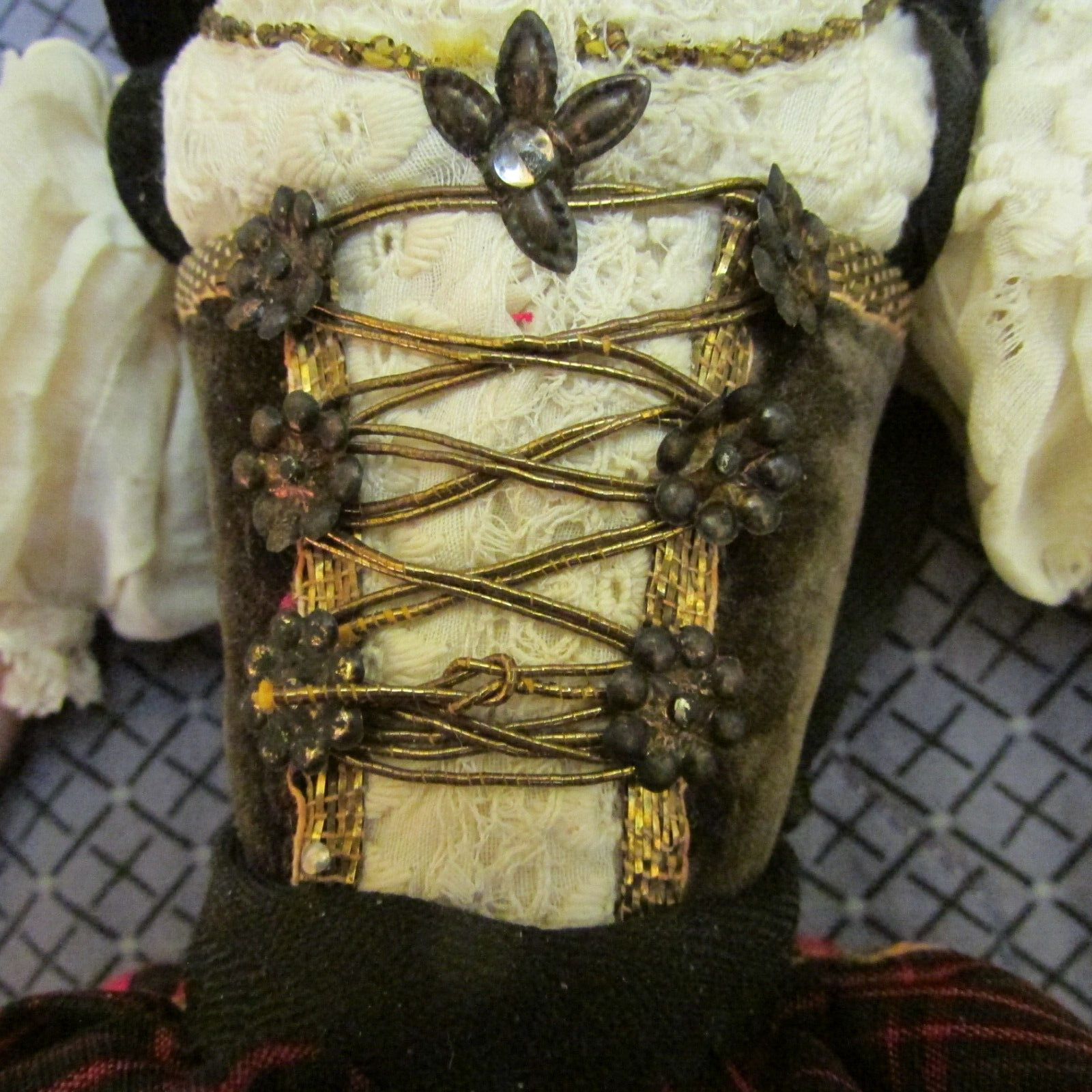 Antique Simon Halbig Bisque turned 1800s 12" Young Woman Doll