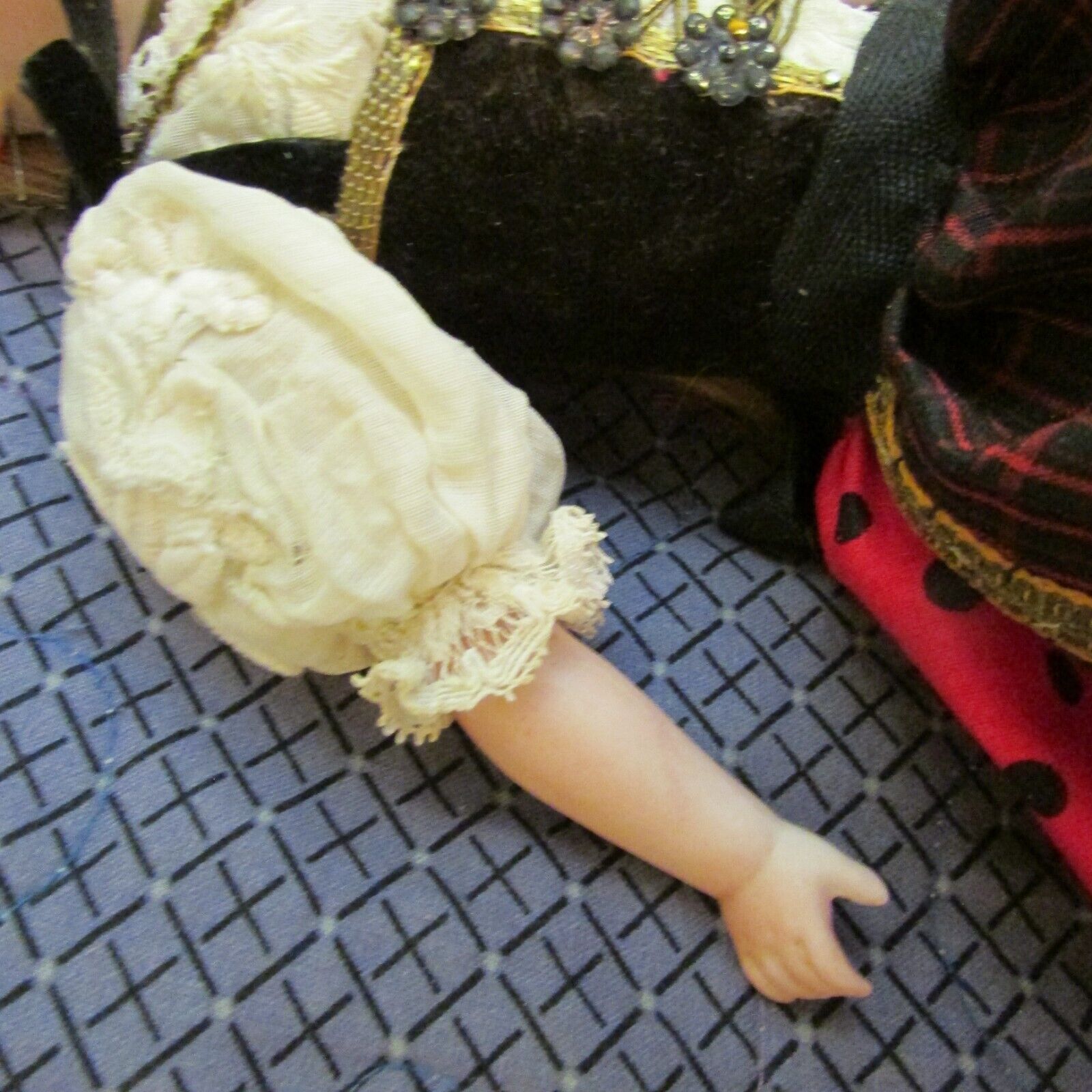 Antique Simon Halbig Bisque turned 1800s 12" Young Woman Doll