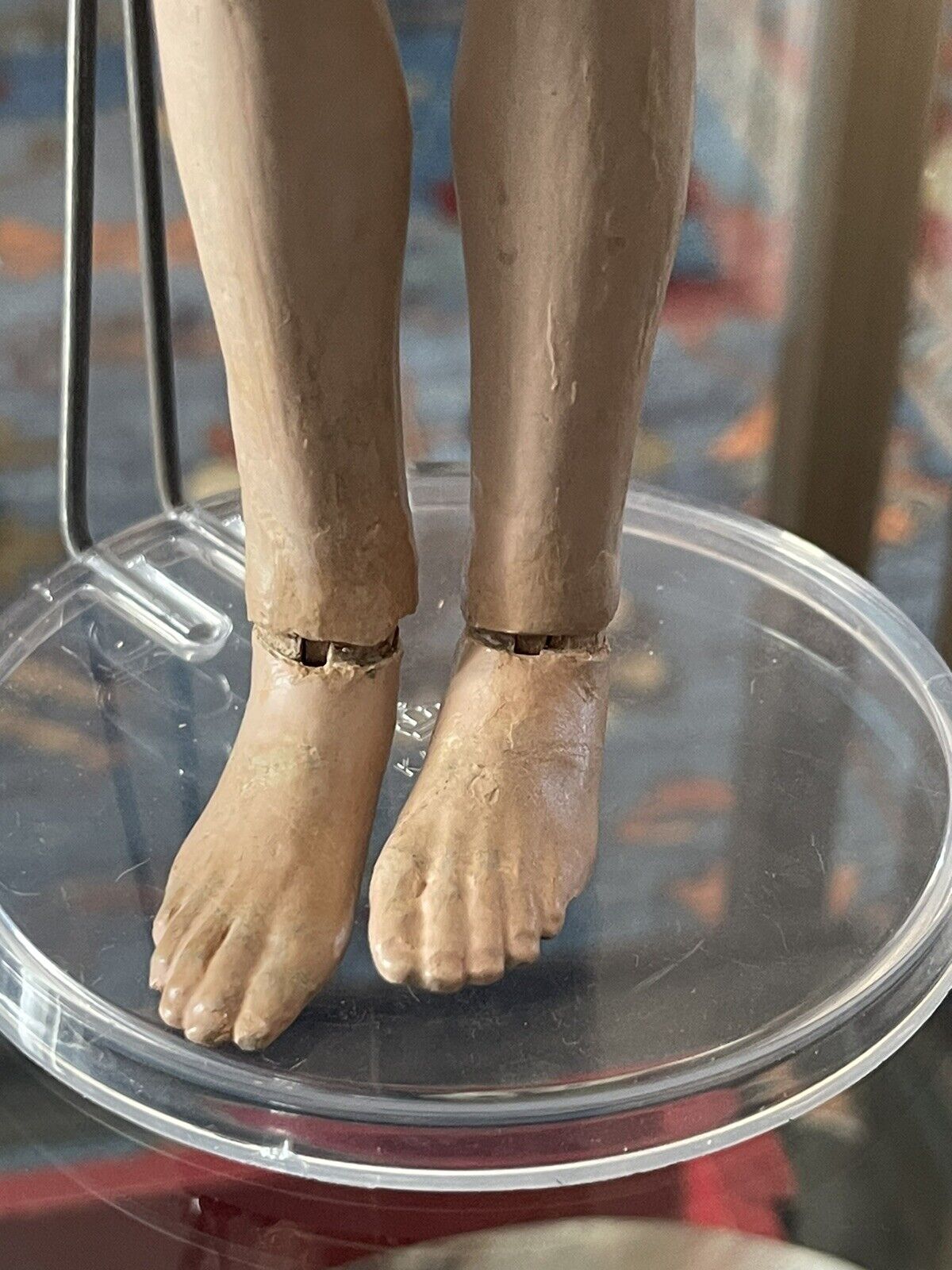 Antique Rare 18thc  Wooden Doll Elegant Look Fully Jointed