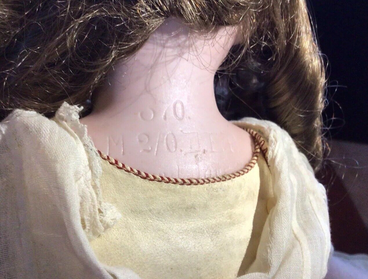 Armand Marseille Doll 370 AM 2/0 DEP Antique German Bisque Head   1800s