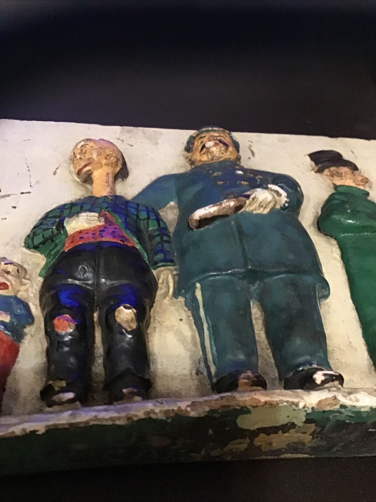 Rare Chalkware Early 1900’s Frederick Opper Happy Hooligan Newspaper Comic Strip