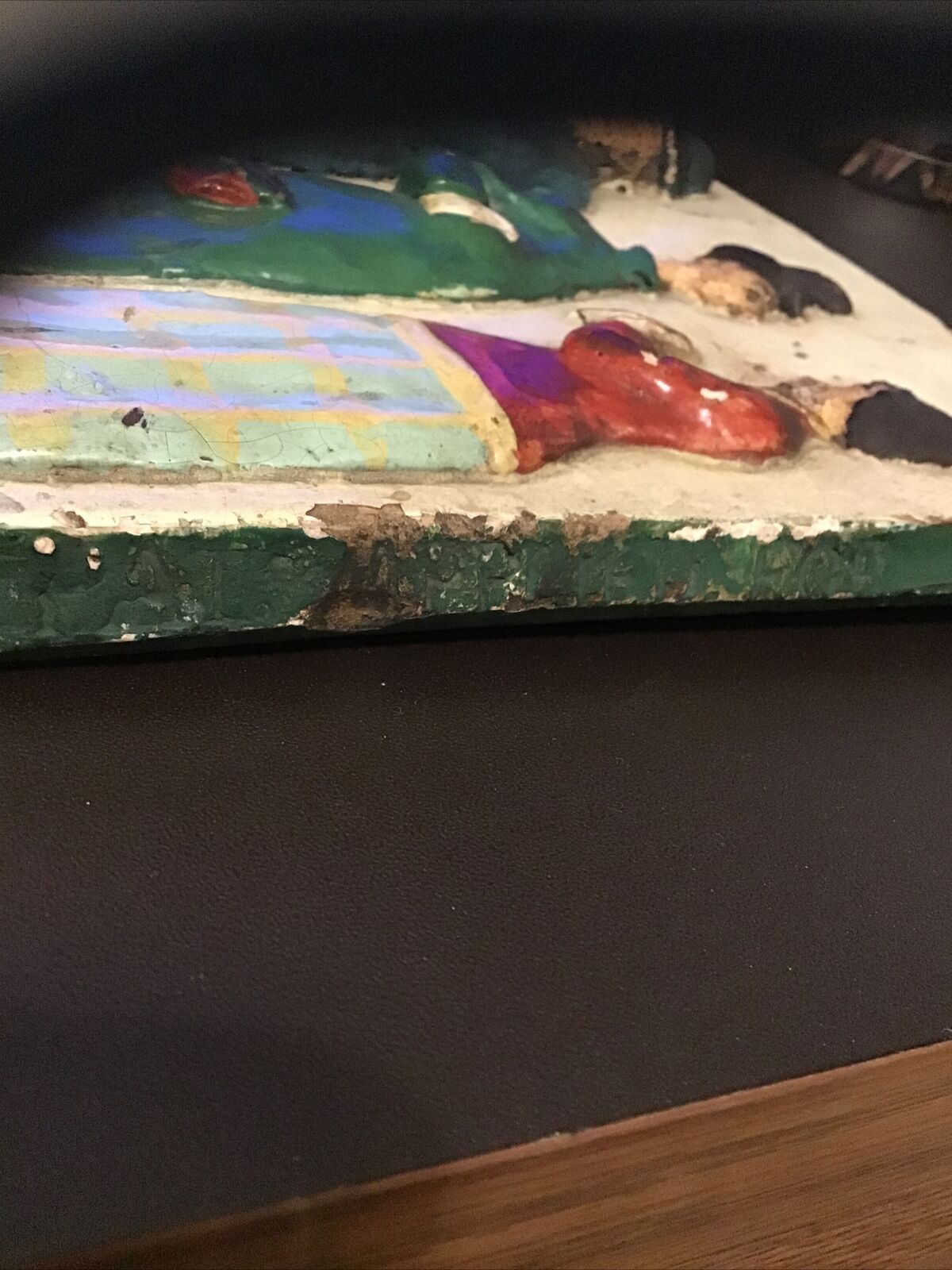 Rare Chalkware Early 1900’s Frederick Opper Happy Hooligan Newspaper Comic Strip