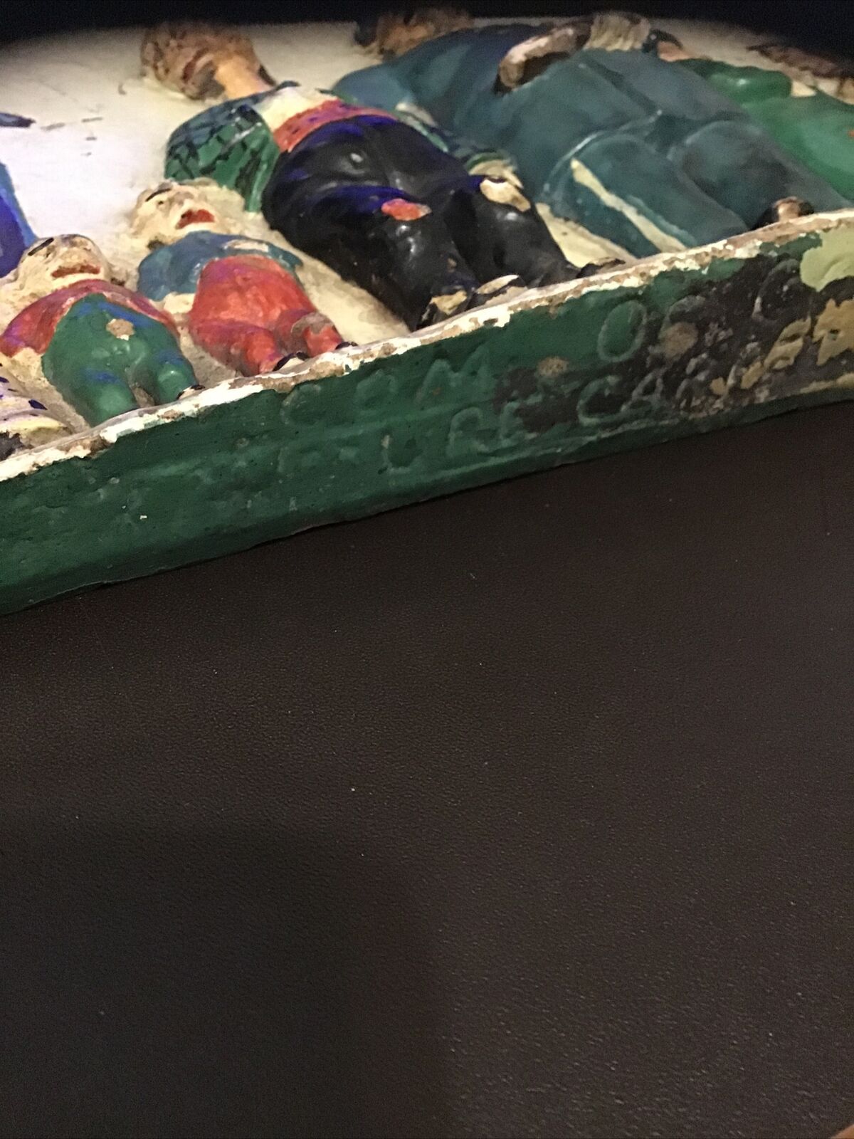 Rare Chalkware Early 1900’s Frederick Opper Happy Hooligan Newspaper Comic Strip