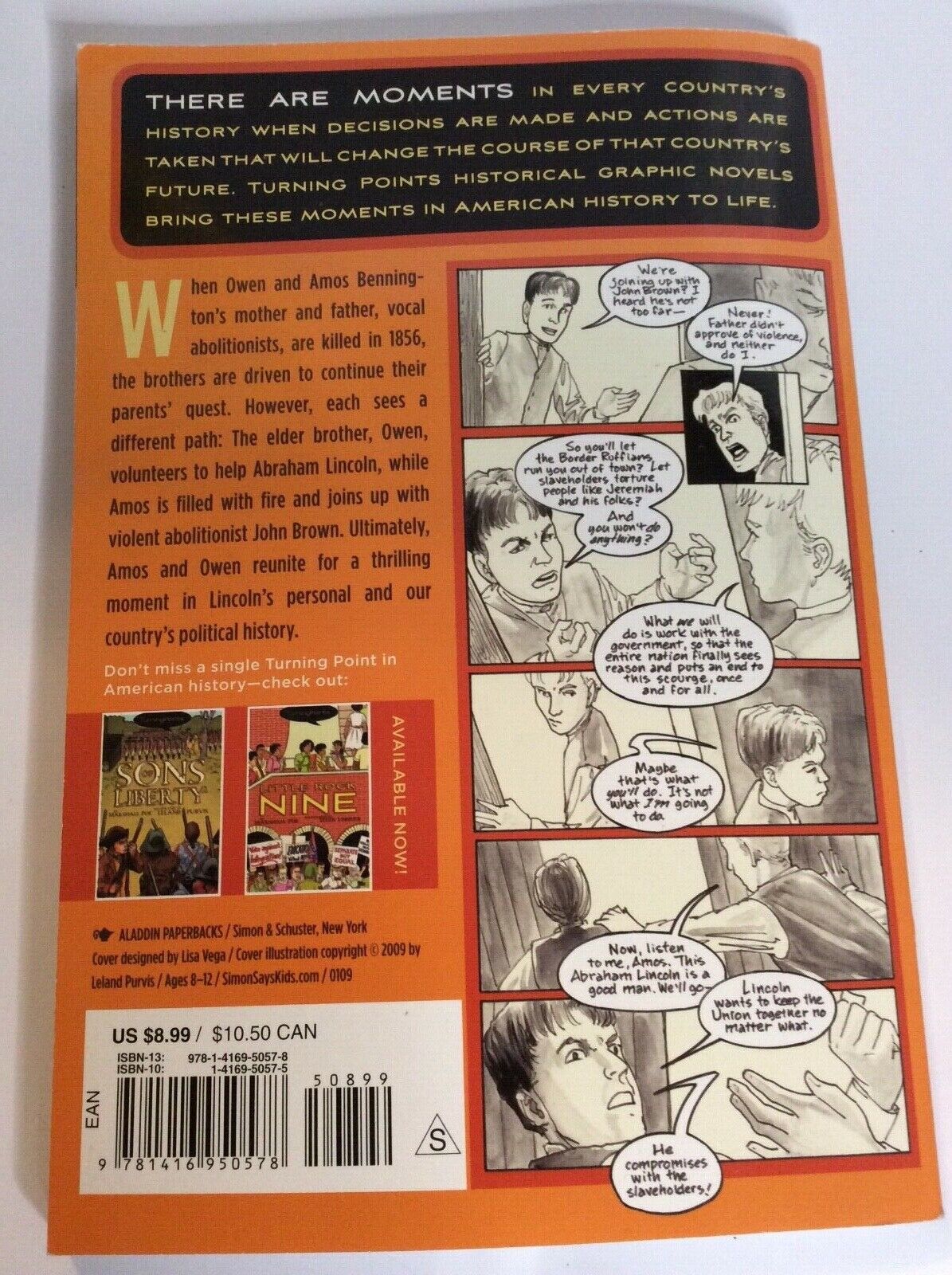 House Divided Paperback Marshall Poe TurningPoints Graphic Novel Lincoln Slavery