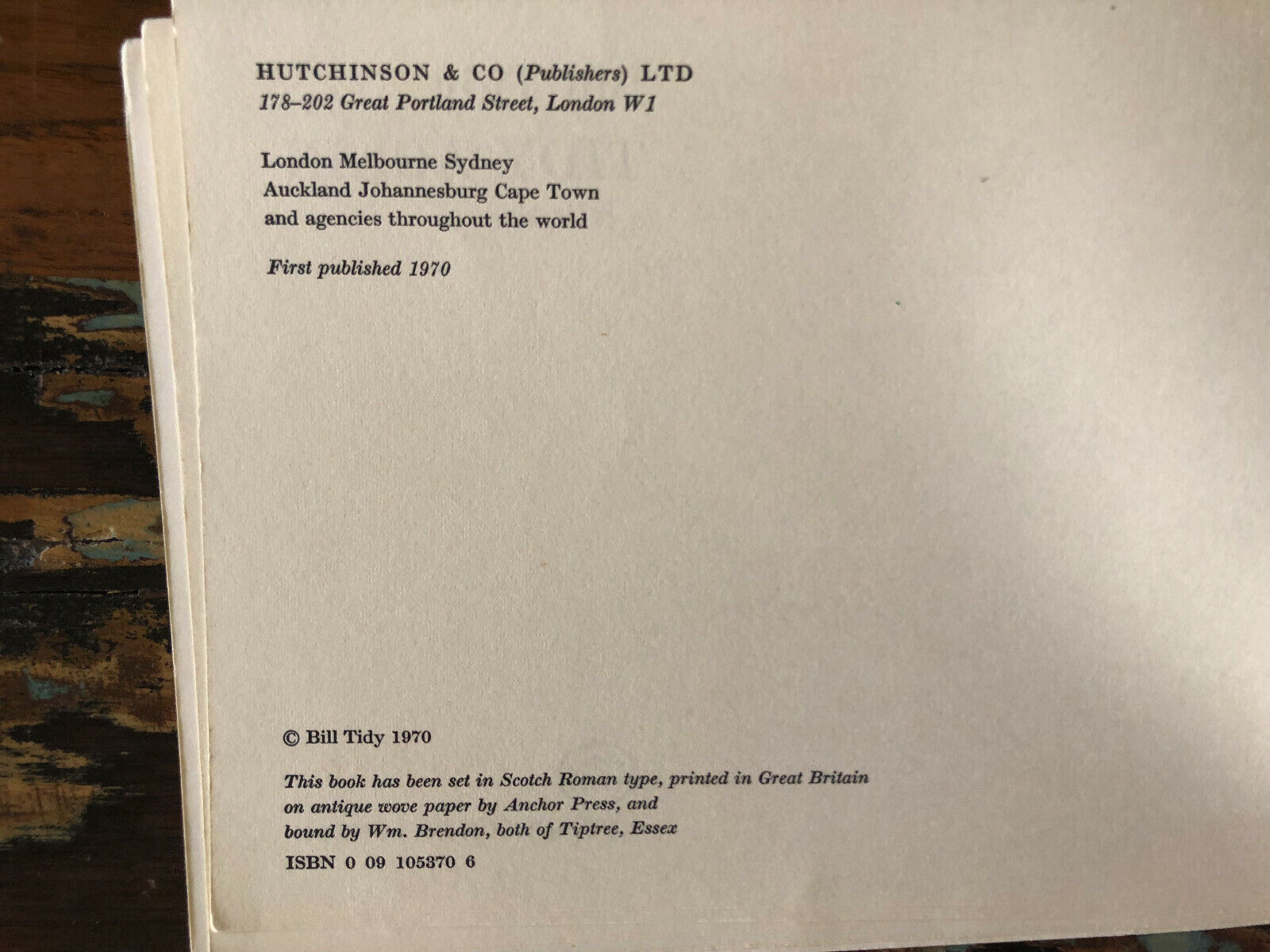 Tidy Again by Bill Tidy 1970