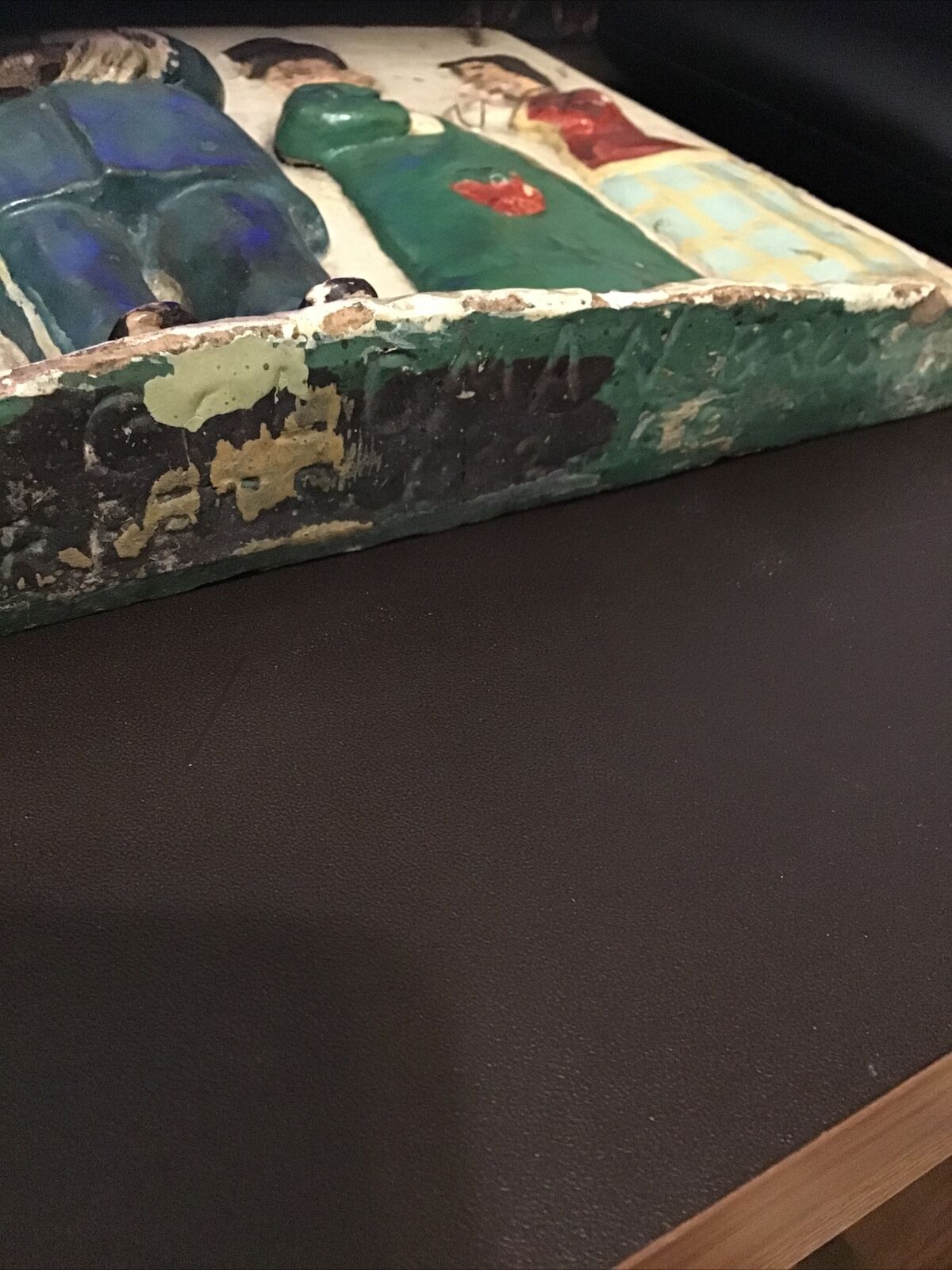 Rare Chalkware Early 1900’s Frederick Opper Happy Hooligan Newspaper Comic Strip