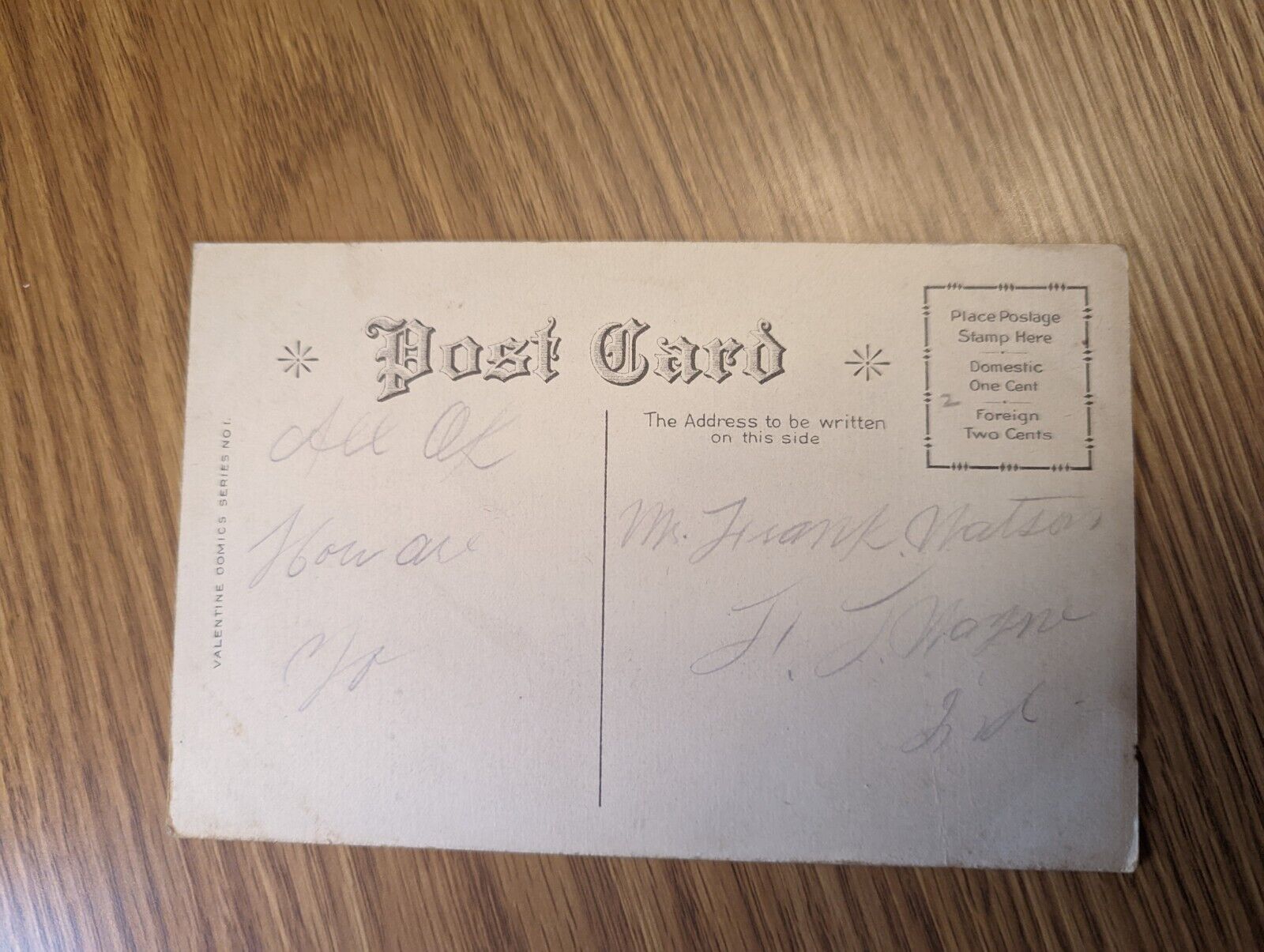EARLY 1900's COMIC POSTCARDS.