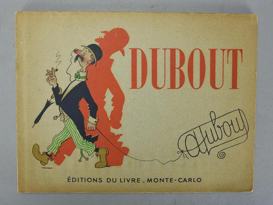 Albert Dubout Illustration Book Monte Carlo Edition 1947 Original