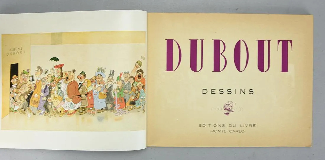 Albert Dubout Illustration Book Monte Carlo Edition 1947 Original